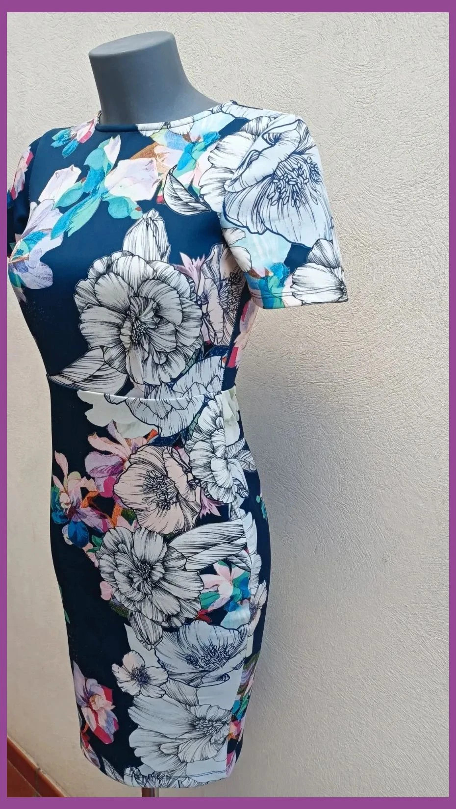 Vestido Ajustado Floral ASOS - Talla 36 (S) 🌈 – ASOS – taille S / 36 / 8 4