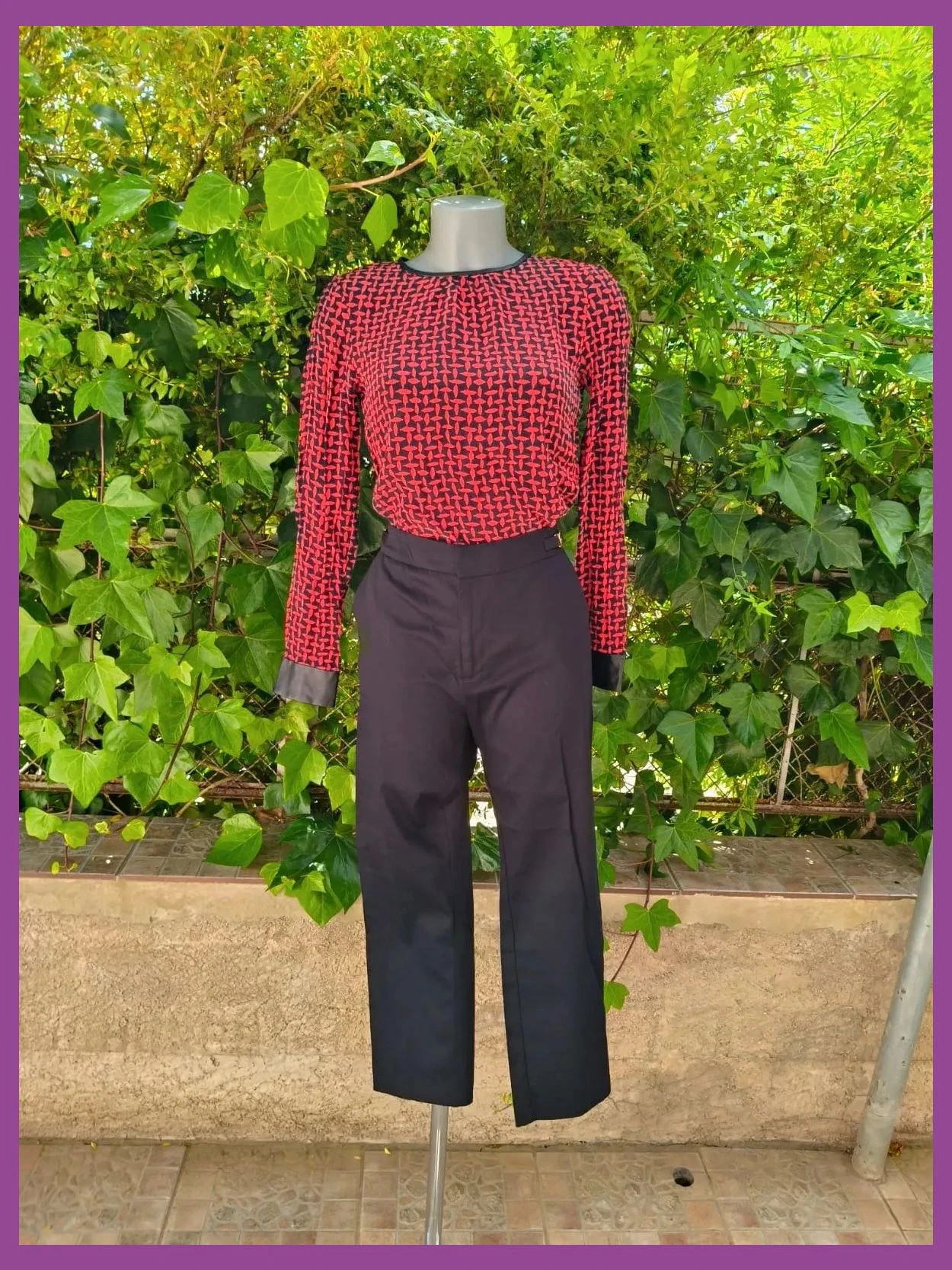 Blusa de Zara Woman con detalles efecto piel (Talla S) 🌈 – Zara – taille S / 36 / 8