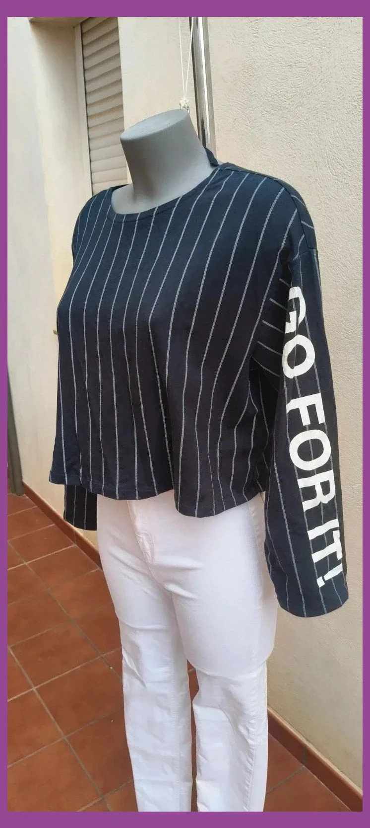 Crop top de rayas con espalda abierta Zara - Talla S 🌈 – Zara – taille S / 36 / 8 4