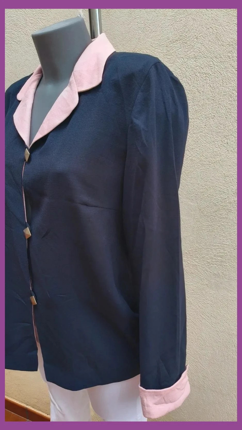 Blusa/Chaqueta Ligera Vintage Leslie Fay 😍 – Lesly Fay – taille L / 40 / 12 3