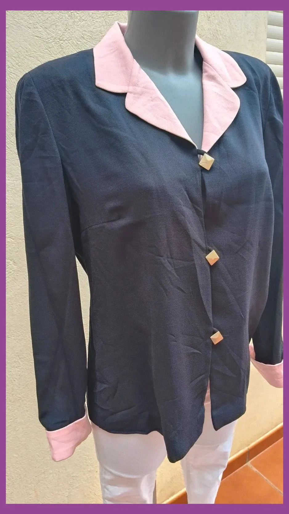 Blusa/Chaqueta Ligera Vintage Leslie Fay 😍 – Lesly Fay – taille L / 40 / 12 2