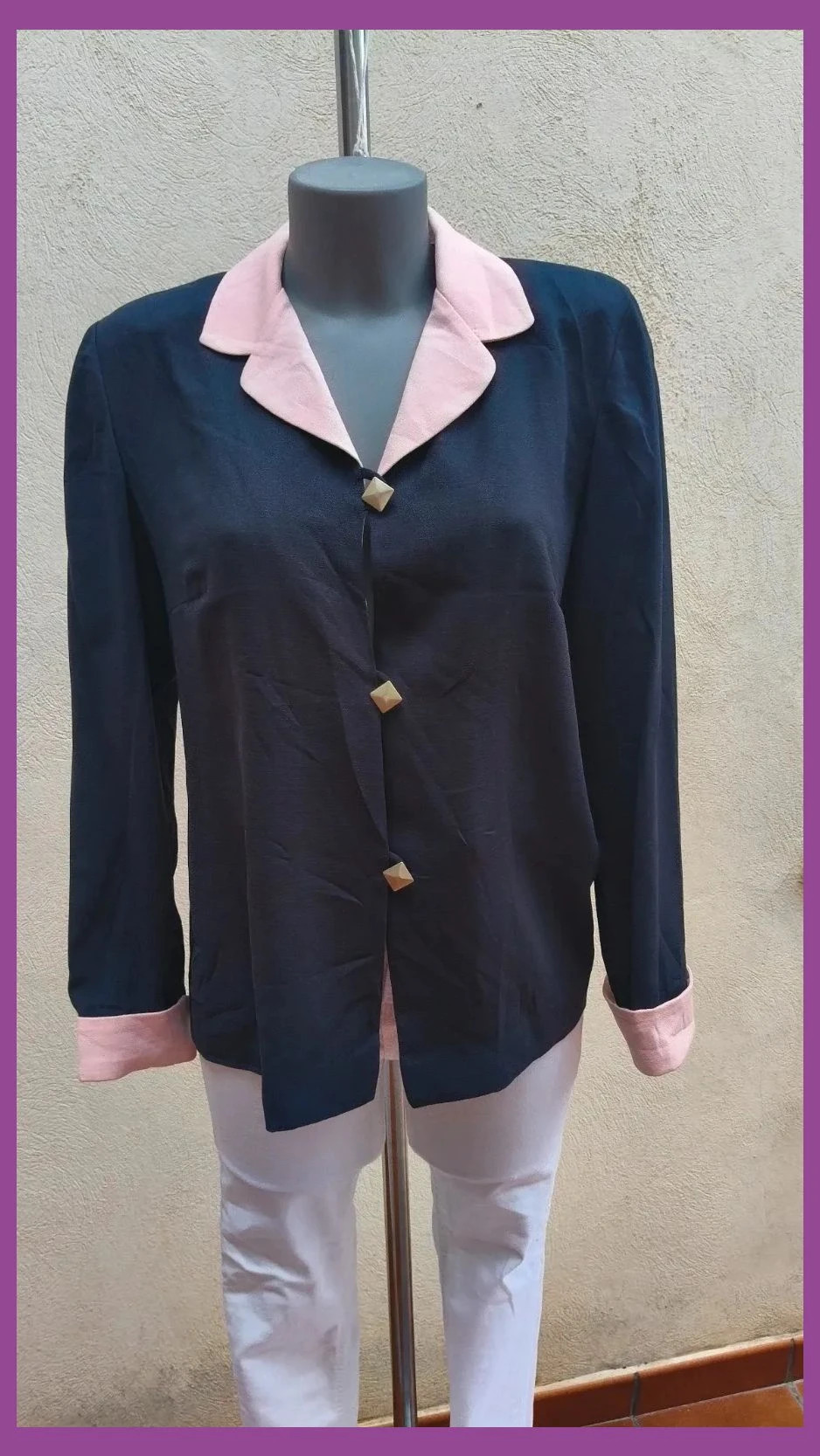 Blusa/Chaqueta Ligera Vintage Leslie Fay 😍 – Lesly Fay – taille L / 40 / 12