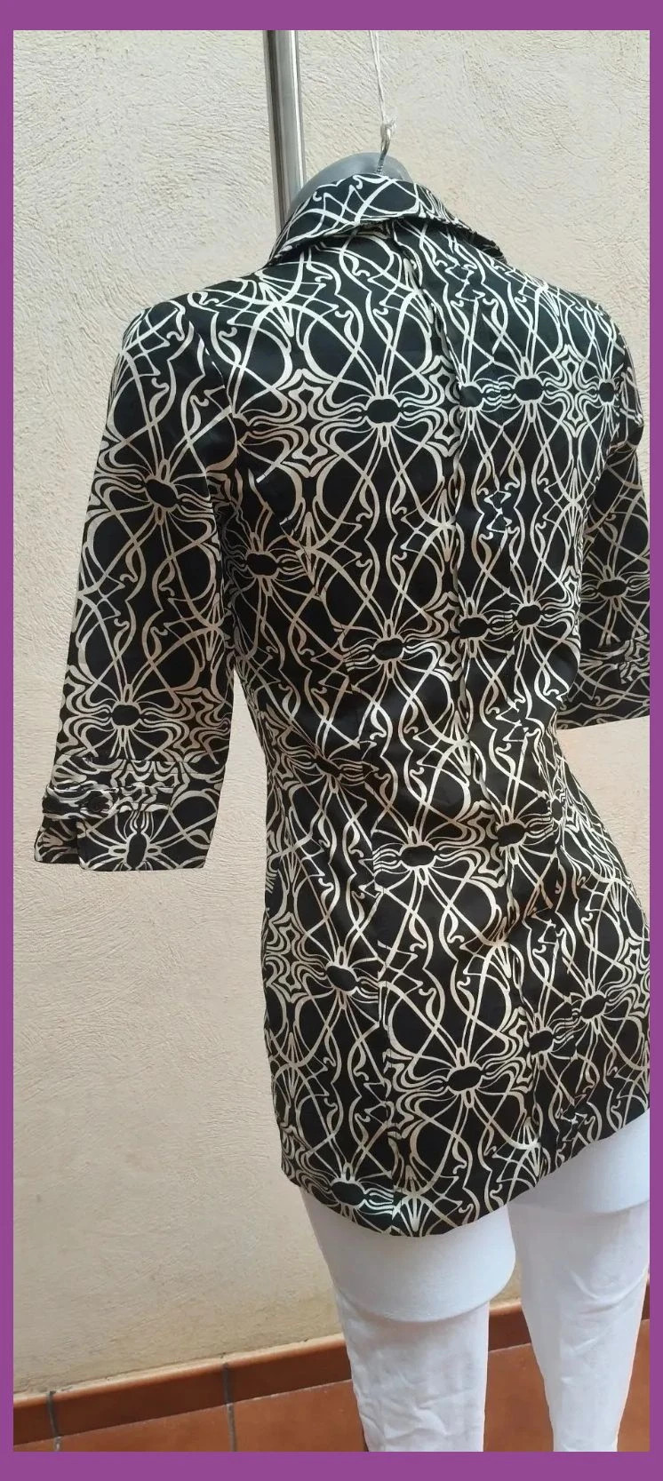 Camisa Estampada Geométrica Zara Basic – Talla S – Zara – taille S / 36 / 8 5