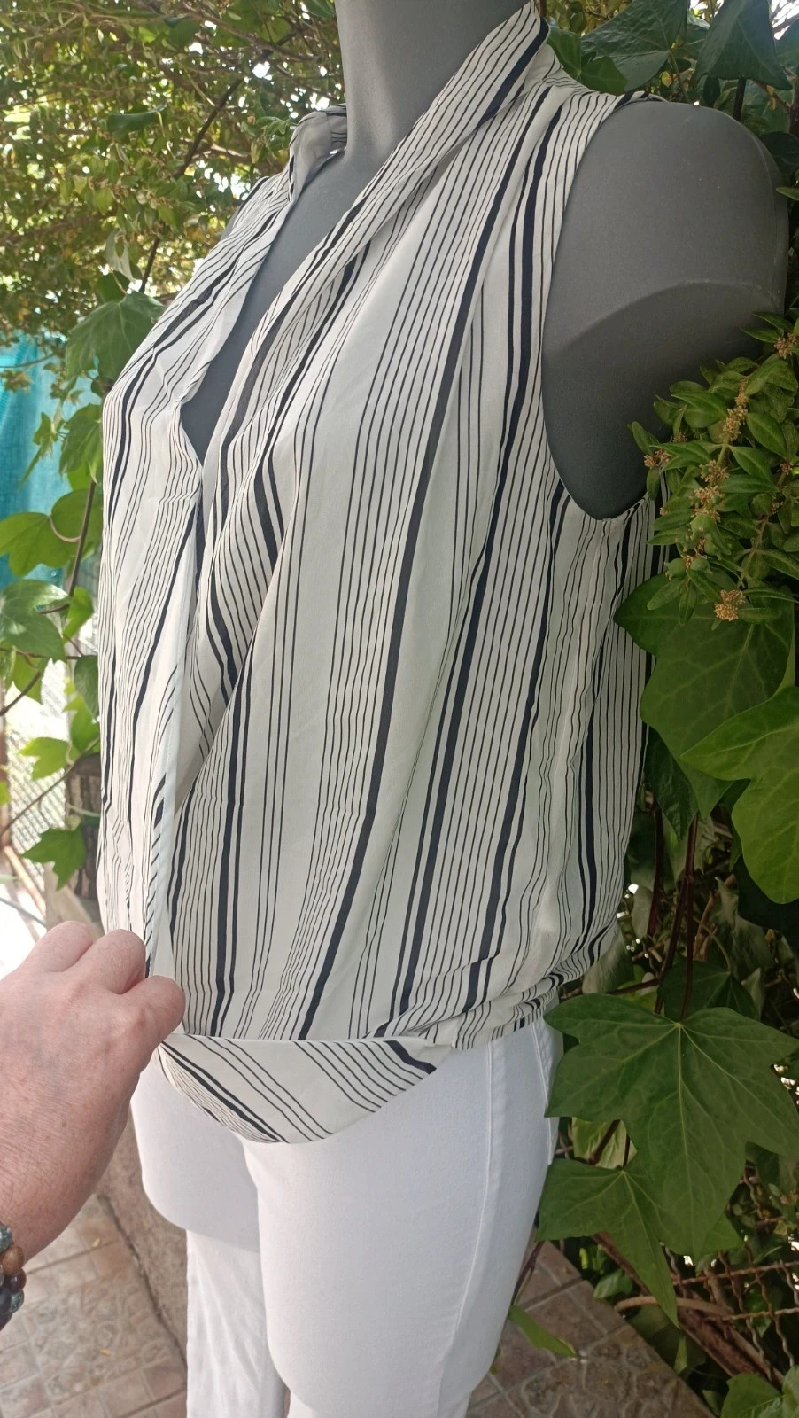 Blusa Cruzada de Rayas Verticales - H&M - Talla 38 🌈 – H&M – taille M / 38 / 10 5