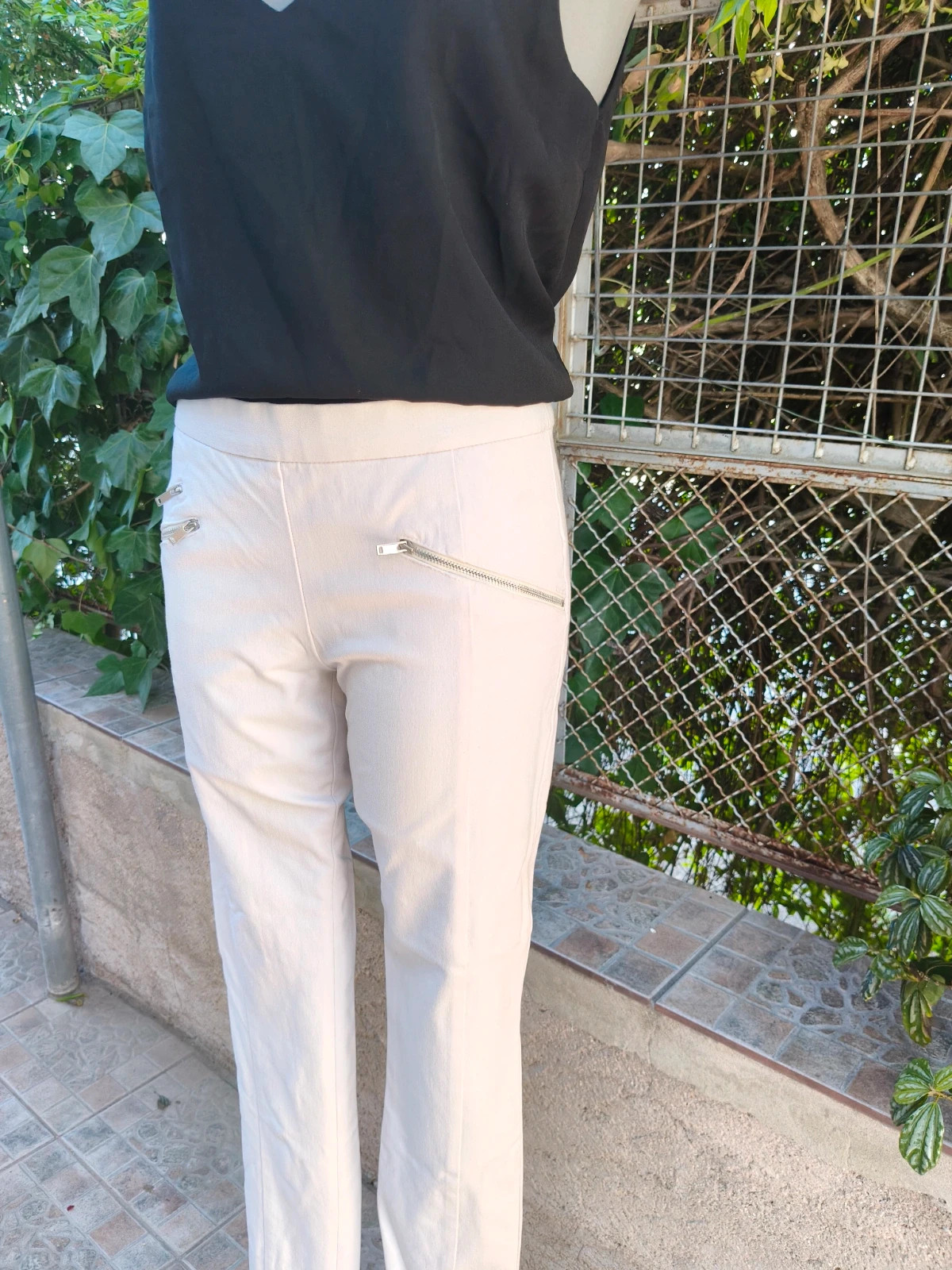 Pantalón blanco de Zara 🌈 – Zara – taille S / 36 / 8 3
