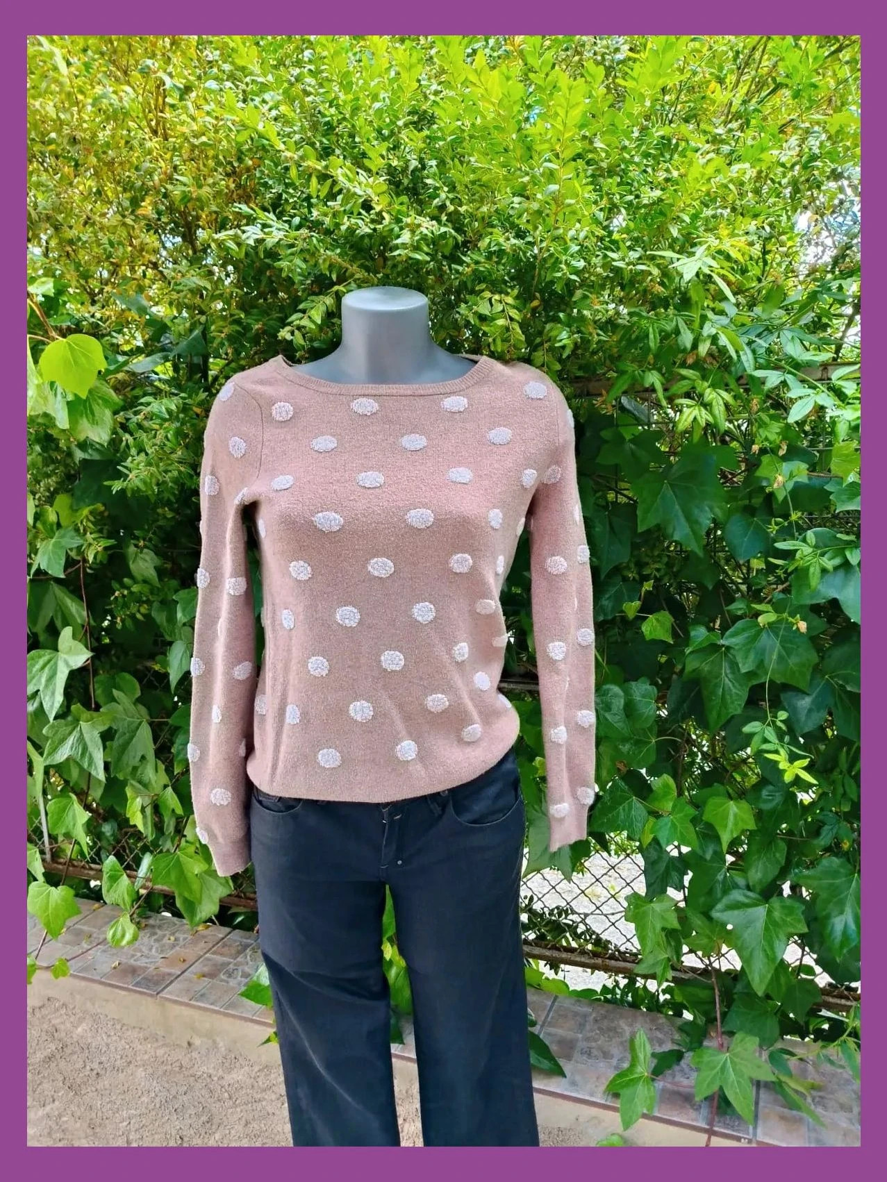 Jersey de Punto con Lunares en Relieve - Grain de Malice 🌈 – Grain de Malice – taille XS / 34 / 6 4