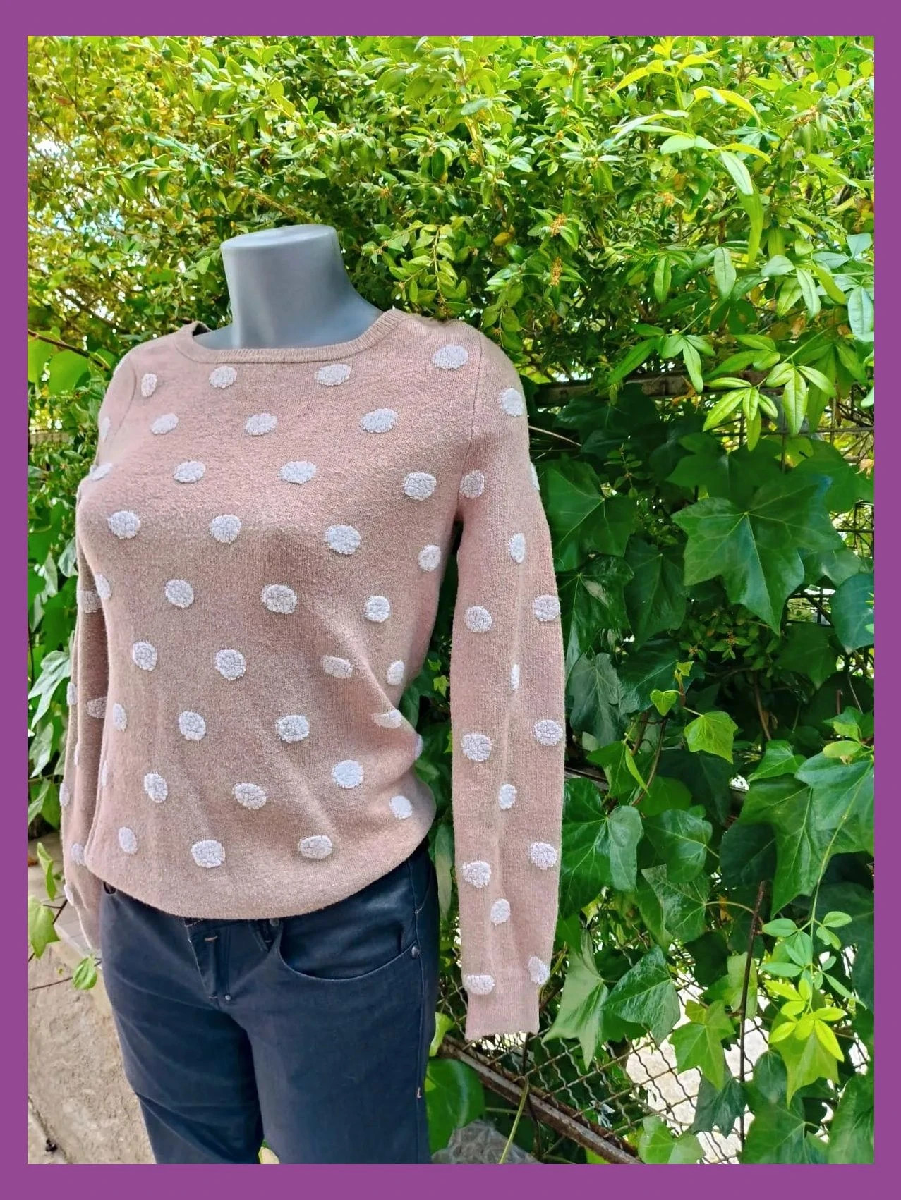 Jersey de Punto con Lunares en Relieve - Grain de Malice 🌈 – Grain de Malice – taille XS / 34 / 6 3