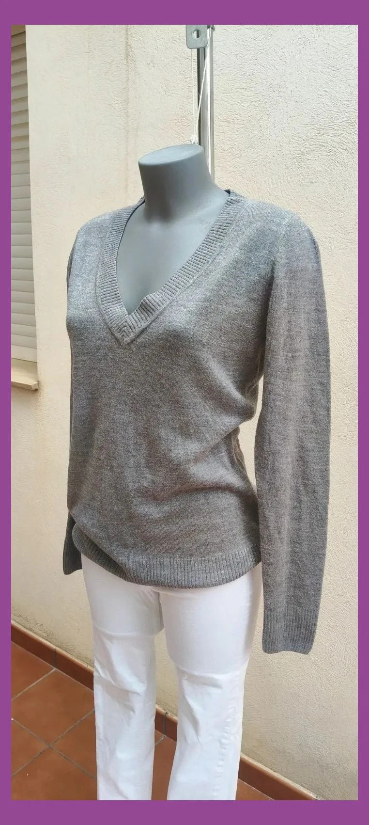 Jersey de punto fino gris H&M - Talla M 😍 – H&M – taille M / 38 / 10 3