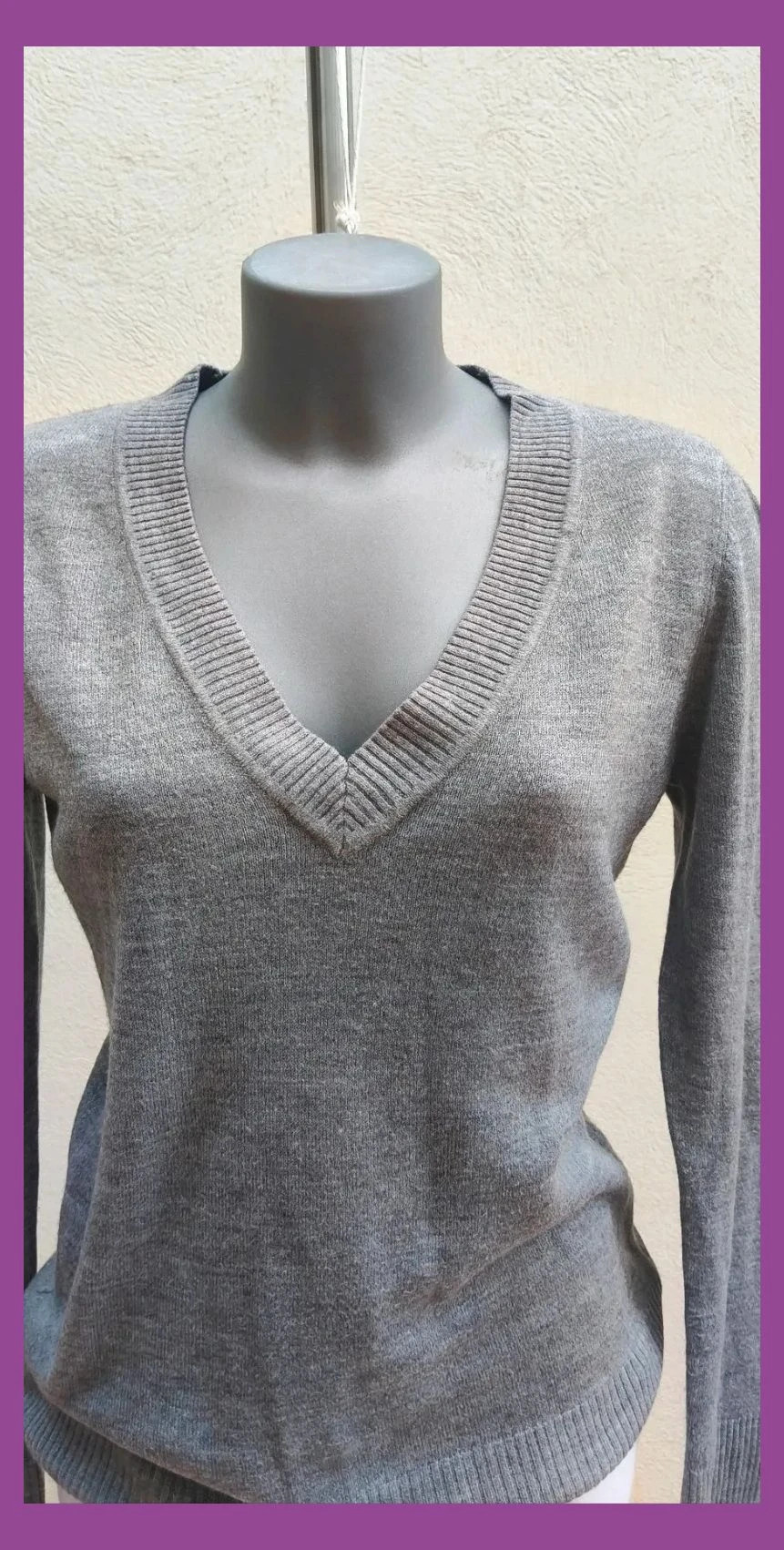 Jersey de punto fino gris H&M - Talla M 😍 – H&M – taille M / 38 / 10 4