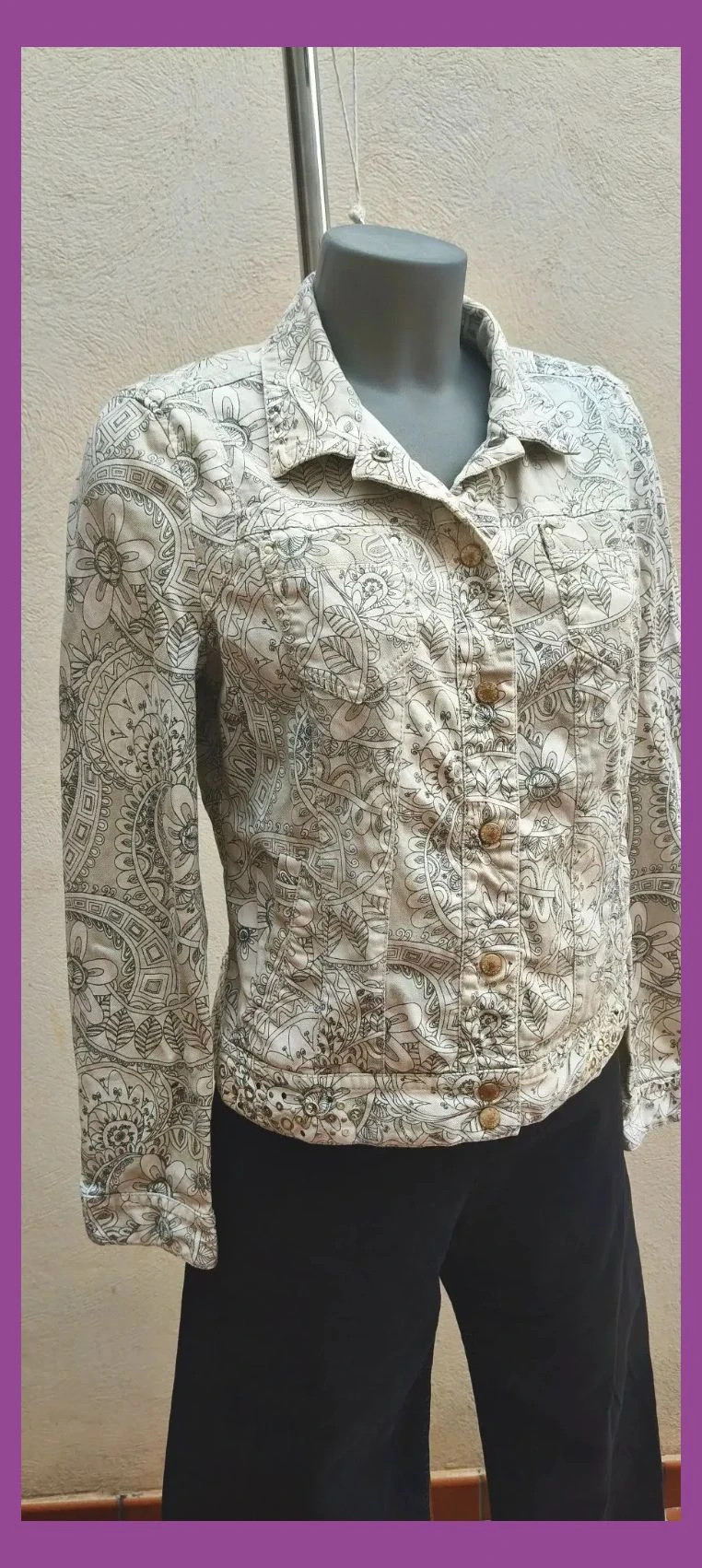 Chaqueta Marc Cain Sports Estampado Paisley/Floral Talla N3 (M) 🌈 – MarcCain Sports – taille M / 38 / 10 2