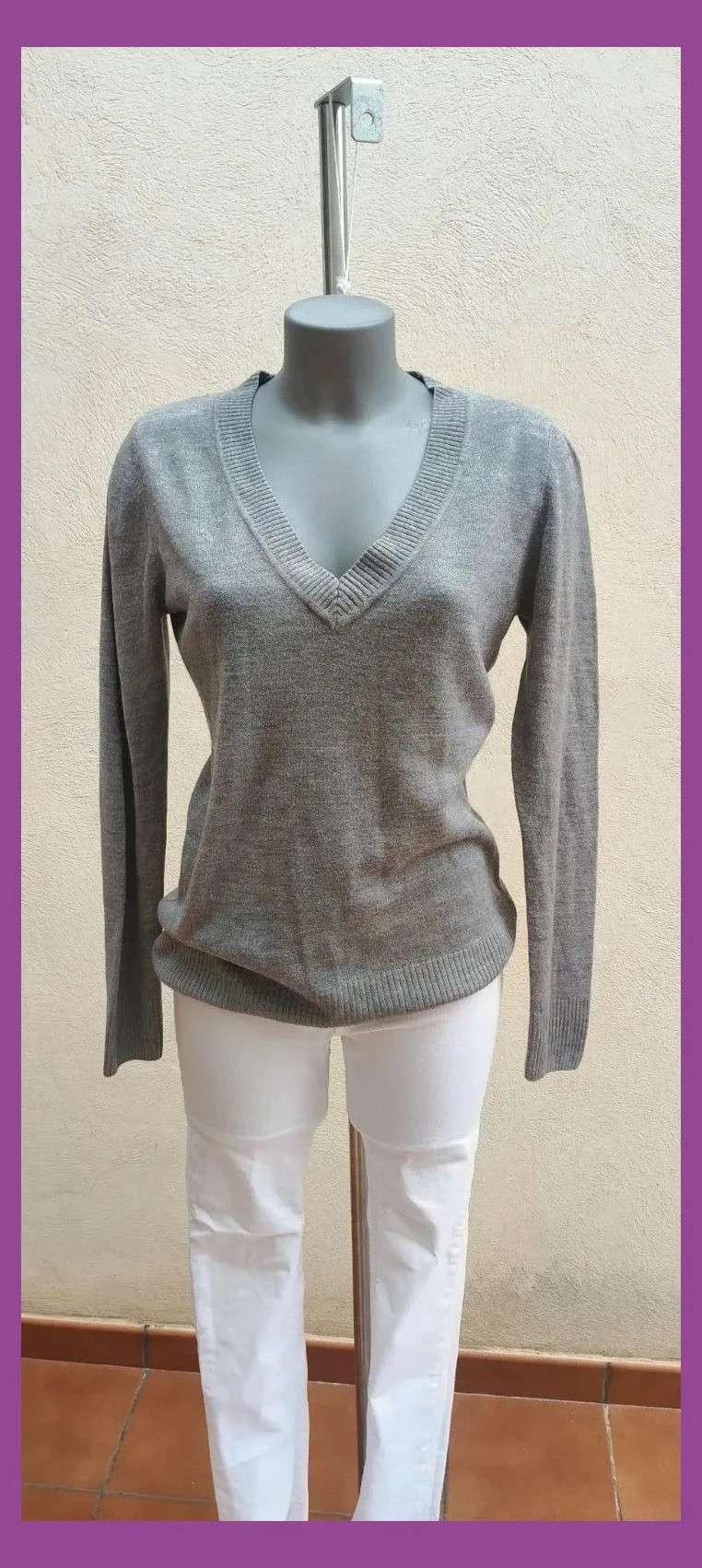 Jersey de punto fino gris H&M - Talla M 😍 – H&M – taille M / 38 / 10