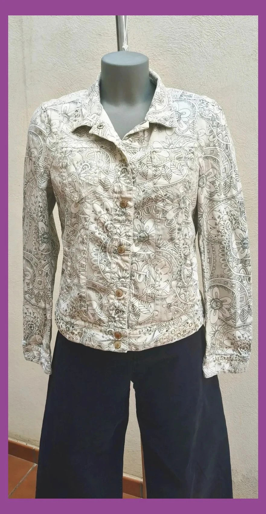 Chaqueta Marc Cain Sports Estampado Paisley/Floral Talla N3 (M) 🌈 – MarcCain Sports – taille M / 38 / 10