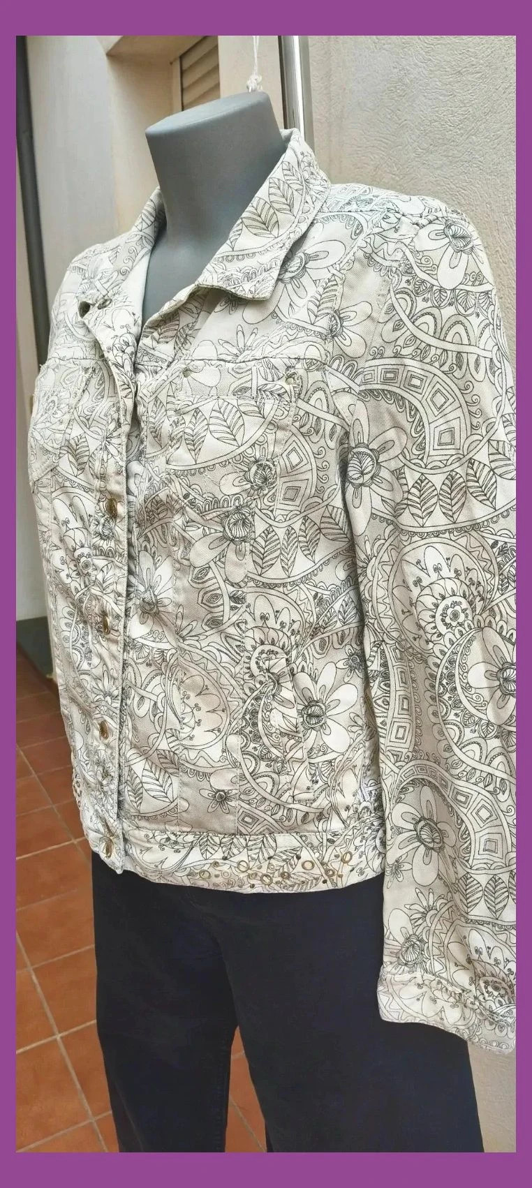 Chaqueta Marc Cain Sports Estampado Paisley/Floral Talla N3 (M) 🌈 – MarcCain Sports – taille M / 38 / 10 3