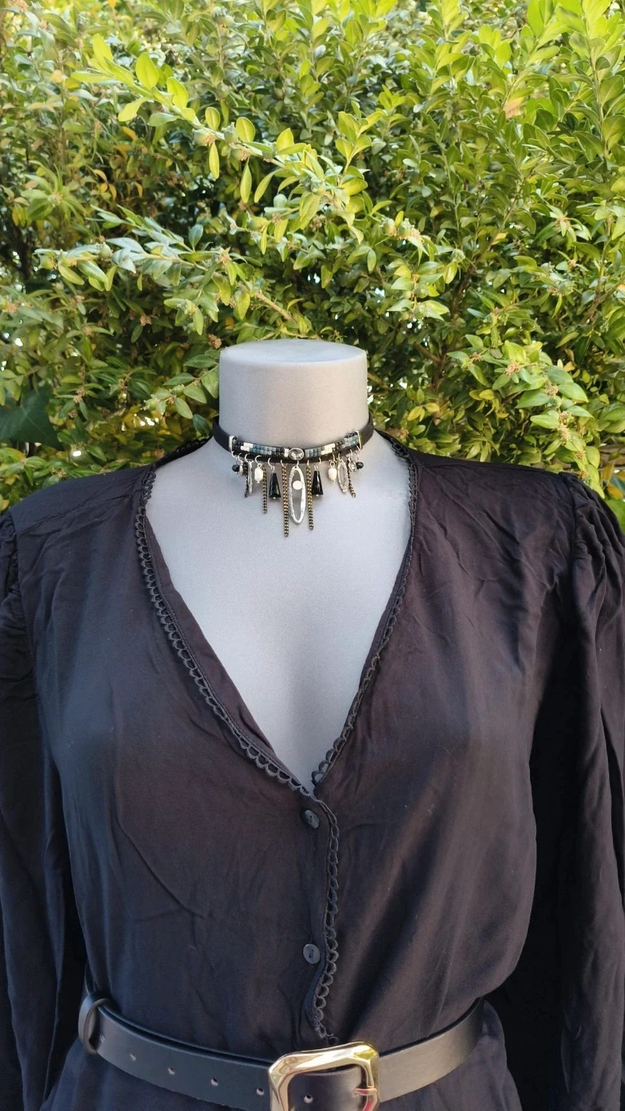 Choker estilo Boho-Chic con Charms y Cuentas 🌈 – Vintage Bazaar 5