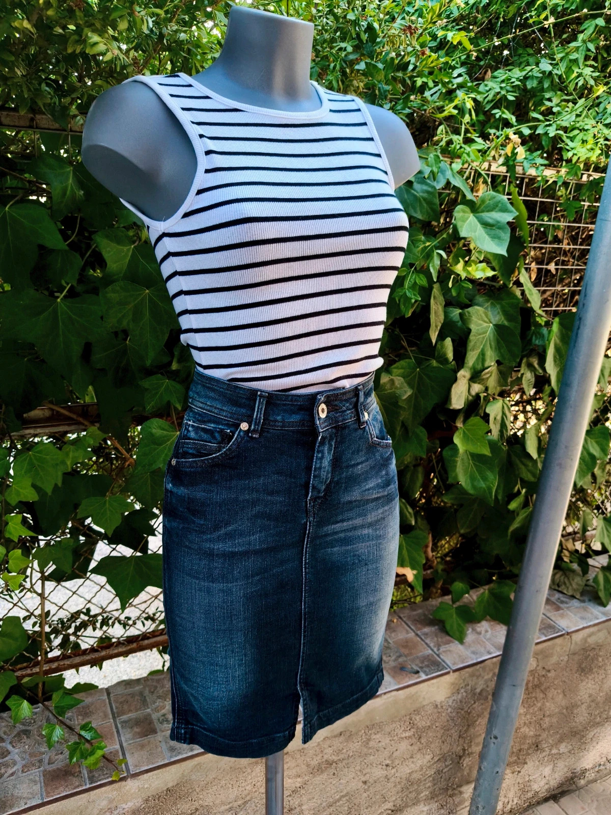 Falda Vaquera Pepe Jeans – Color Negro / Lavado Oscuro 🌈 – Pepe Jeans – taille S / 36 / 8 2