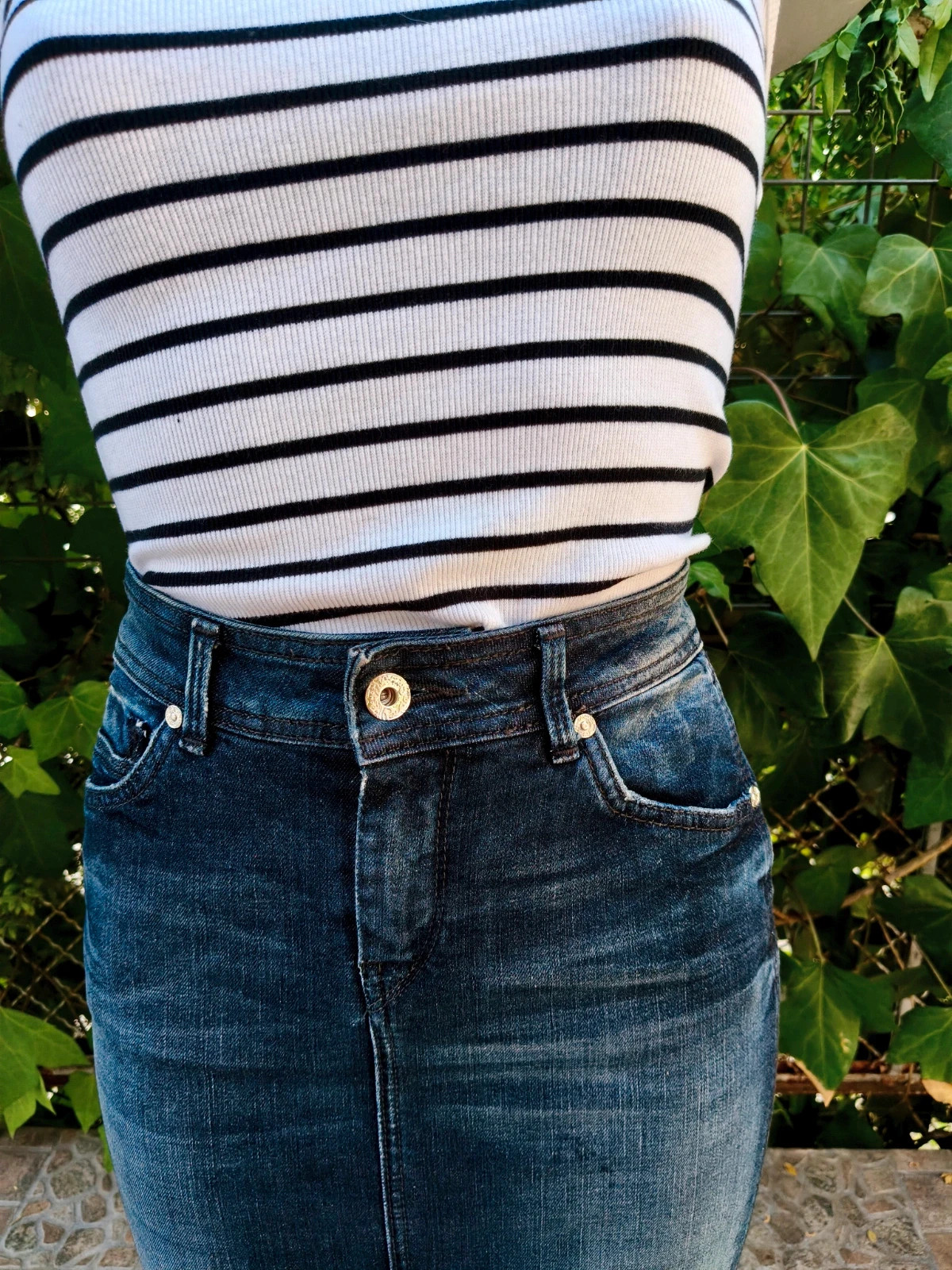 Falda Vaquera Pepe Jeans – Color Negro / Lavado Oscuro 🌈 – Pepe Jeans – taille S / 36 / 8 4