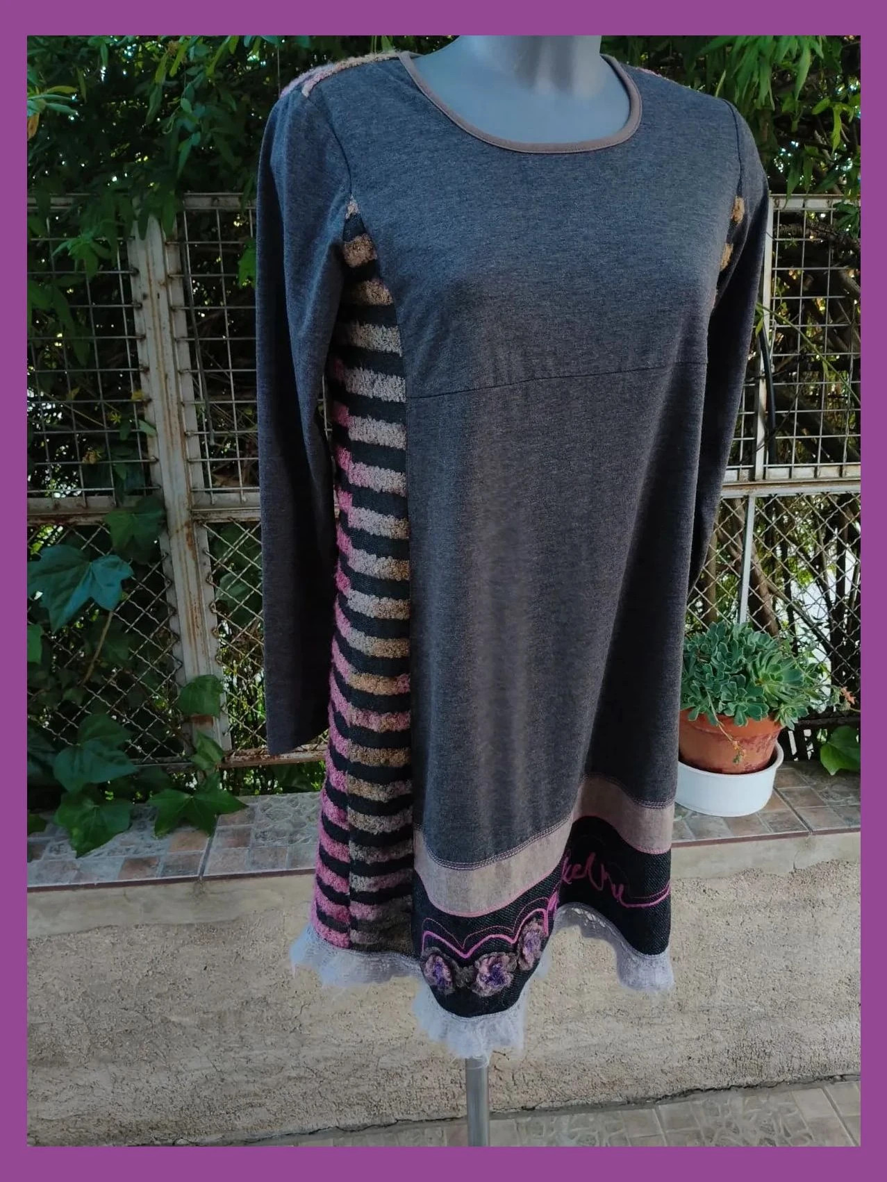 Vestido Corto Poupée Chic - Estilo Boho y Original 🌈 – Poupée Chic – taille L / 40 / 12 2