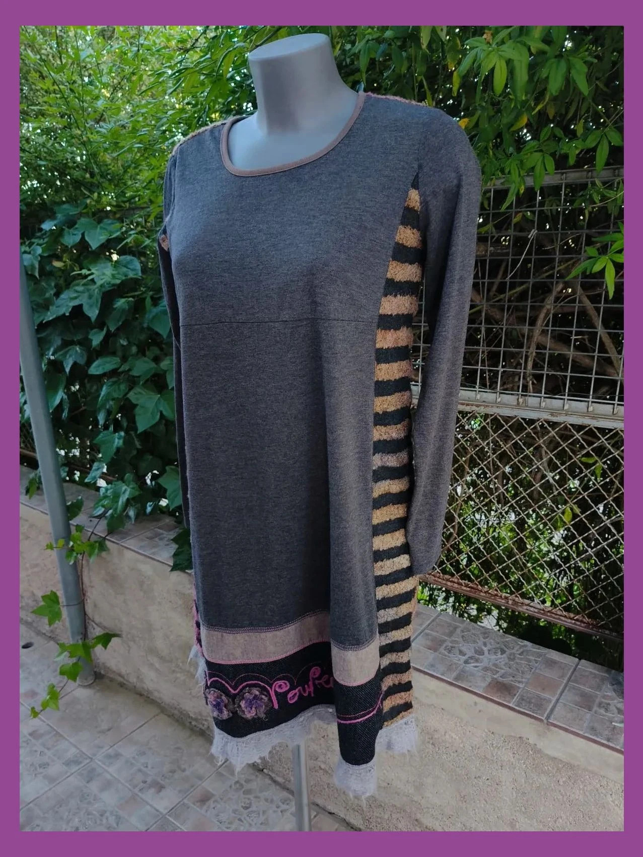 Vestido Corto Poupée Chic - Estilo Boho y Original 🌈 – Poupée Chic – taille L / 40 / 12 3