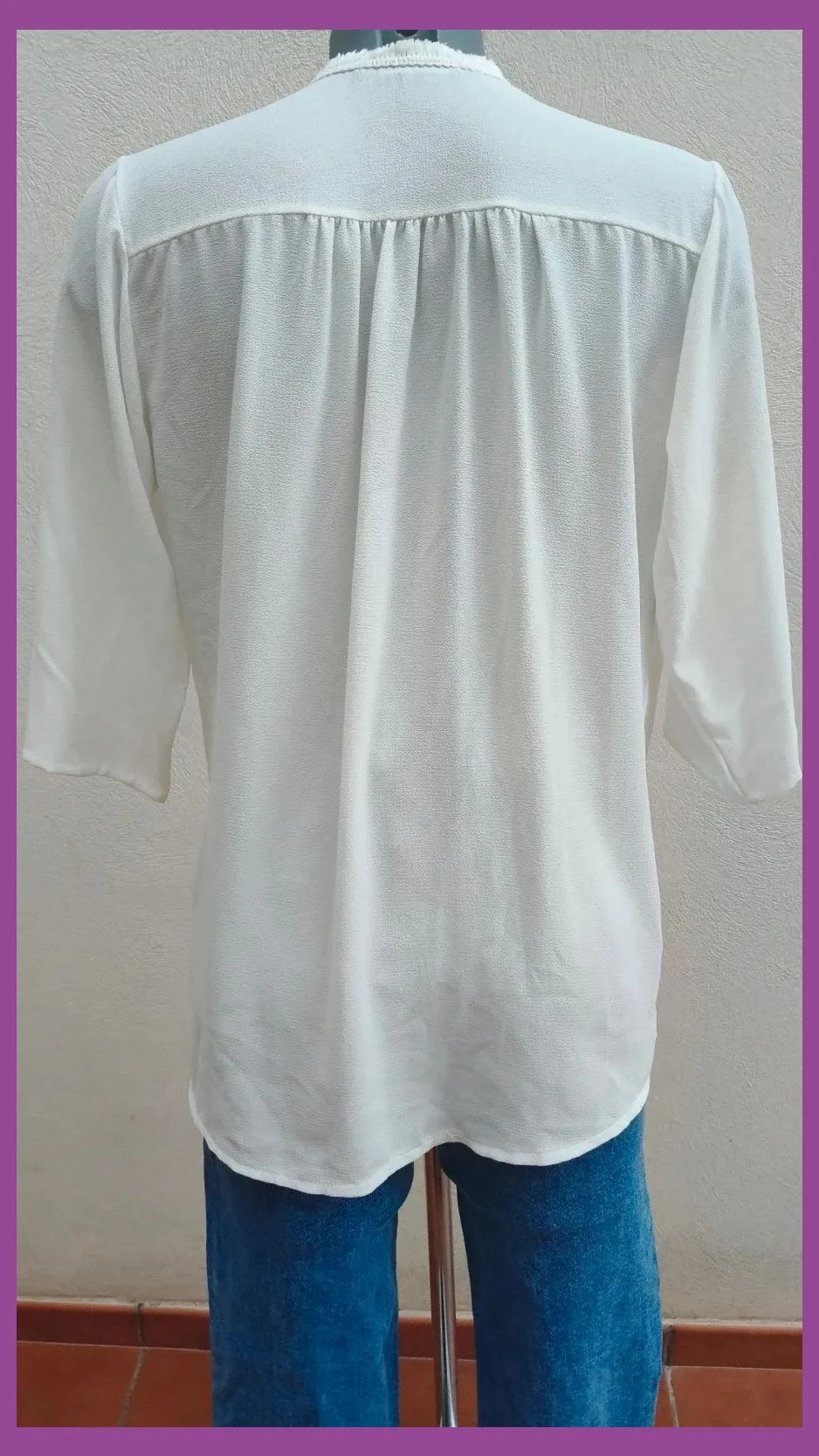 Blusa Blanca Estilo Boho - Waipaï Collection 🌈 – WAIPAI – taille XL / 42 / 14 5