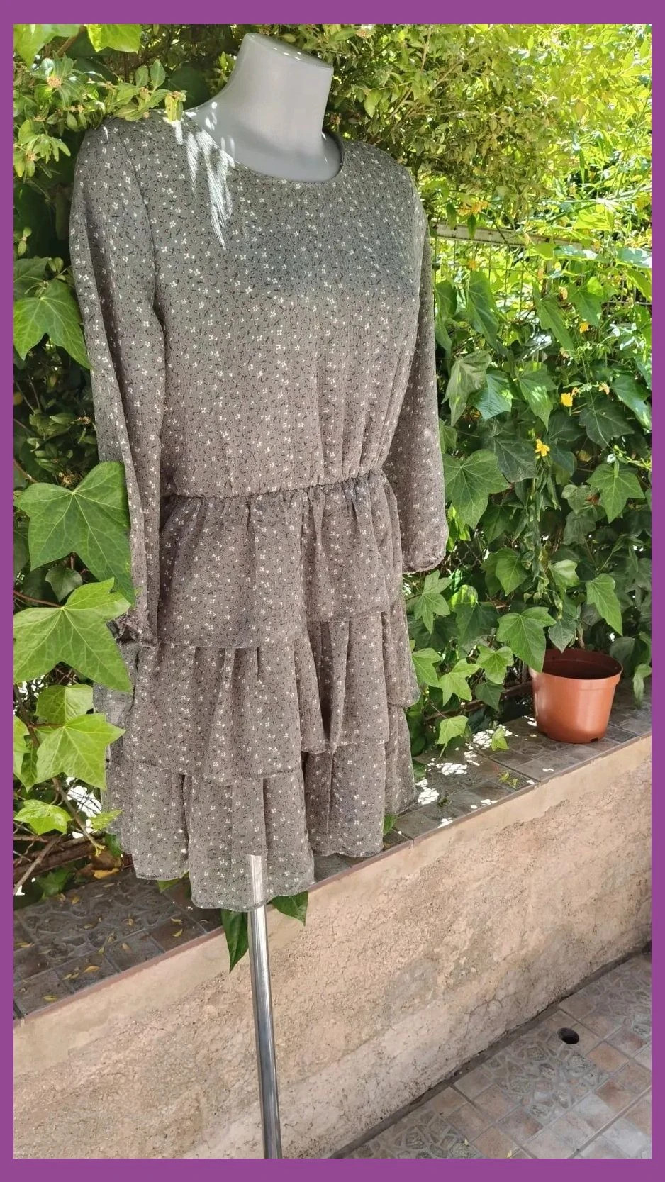 Vestido Mini de Flores verde 🌿 – ONLY – taille M / 38 / 10 2