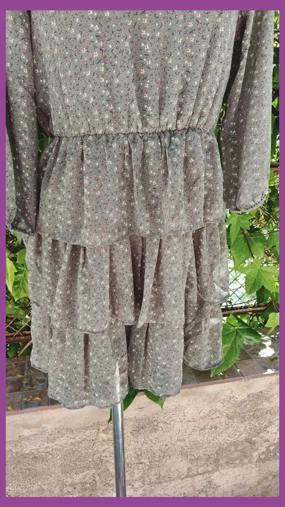 Vestido Mini de Flores verde 🌿 – ONLY – taille M / 38 / 10 5