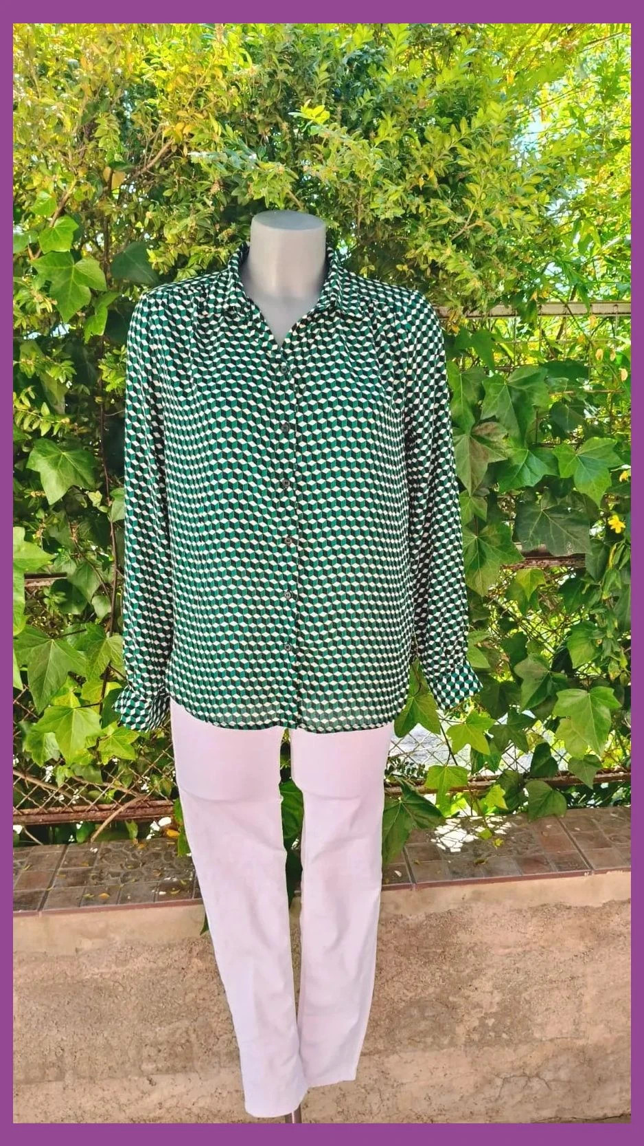 Blusa H&M Estampado Geométrico 3D 🌈 – H&M – taille S / 36 / 8 2