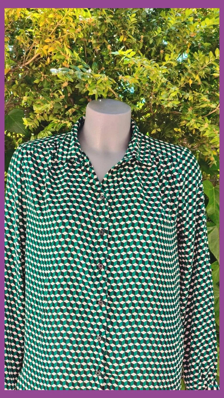Blusa H&M Estampado Geométrico 3D 🌈 – H&M – taille S / 36 / 8 5
