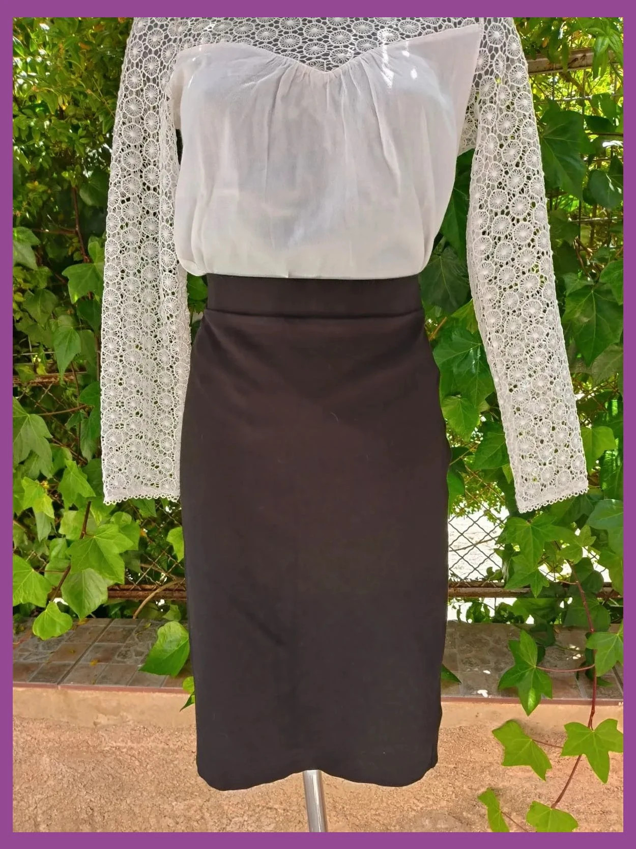 Falda de Tubo Negra Camaïeu – Estilo Elegante y Confortable 🌈 – Camaïeu – taille M / 38 / 10 3