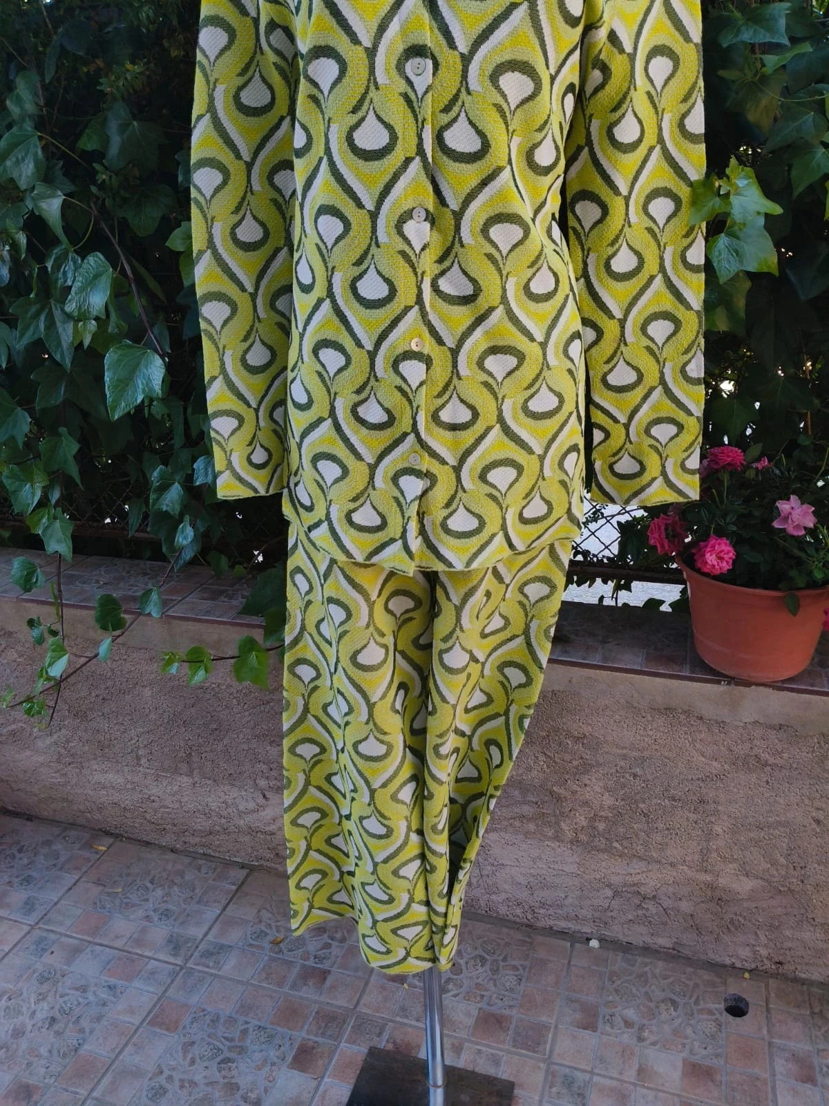 Precioso Conjunto de Punto Jacquard de ZARA – Estilo Retro / Psicodélico 🌈 – Zara – taille M / 38 / 10 3