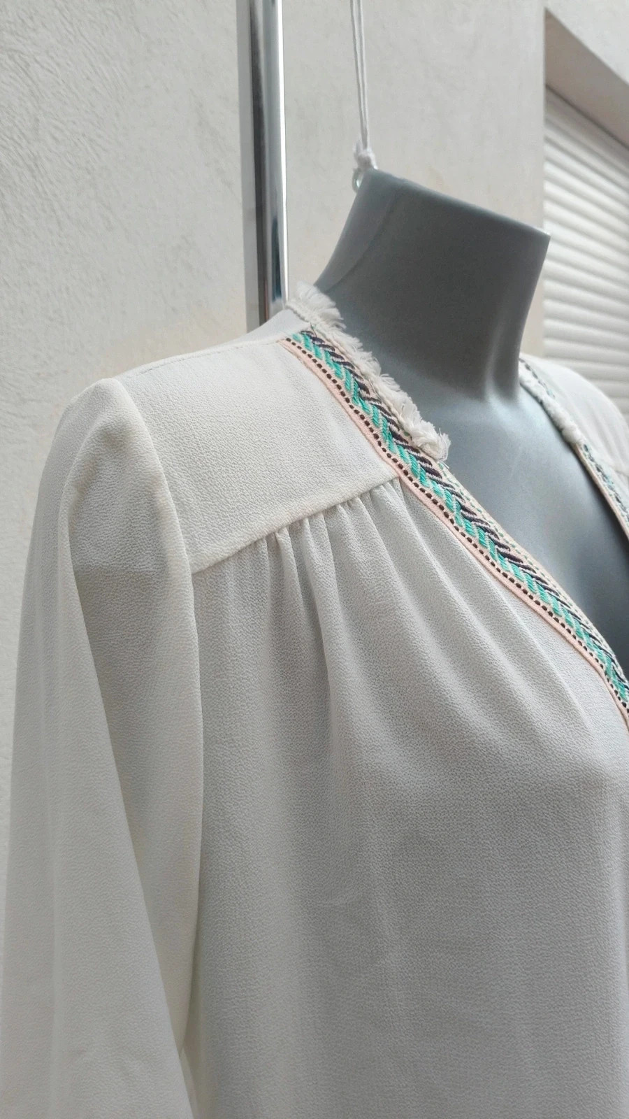 Blusa Blanca Estilo Boho - Waipaï Collection 🌈 – WAIPAI – taille XL / 42 / 14 4