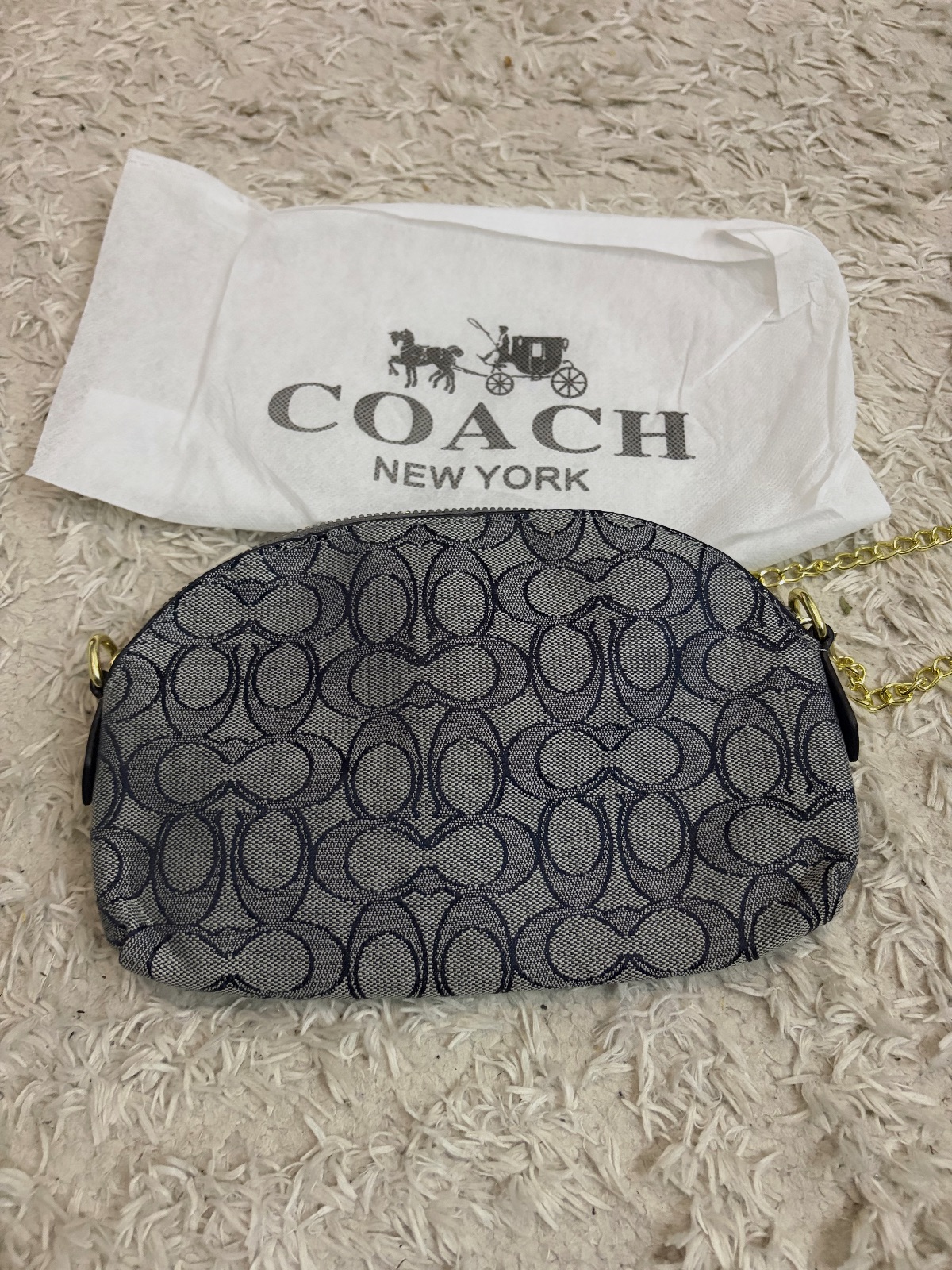 Sac bandoulière gris/noir à strass – chaîne dorée + dragonne – Pas de marque – taille Taille unique 6