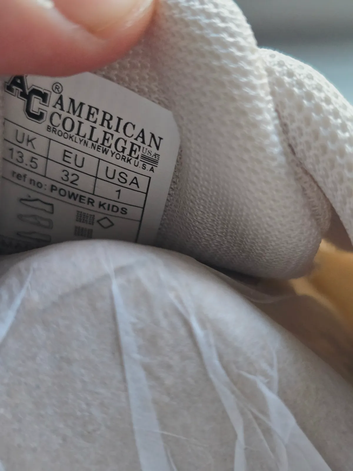 Baskets american college taille 32 beige  – American college – taille EU 32 8