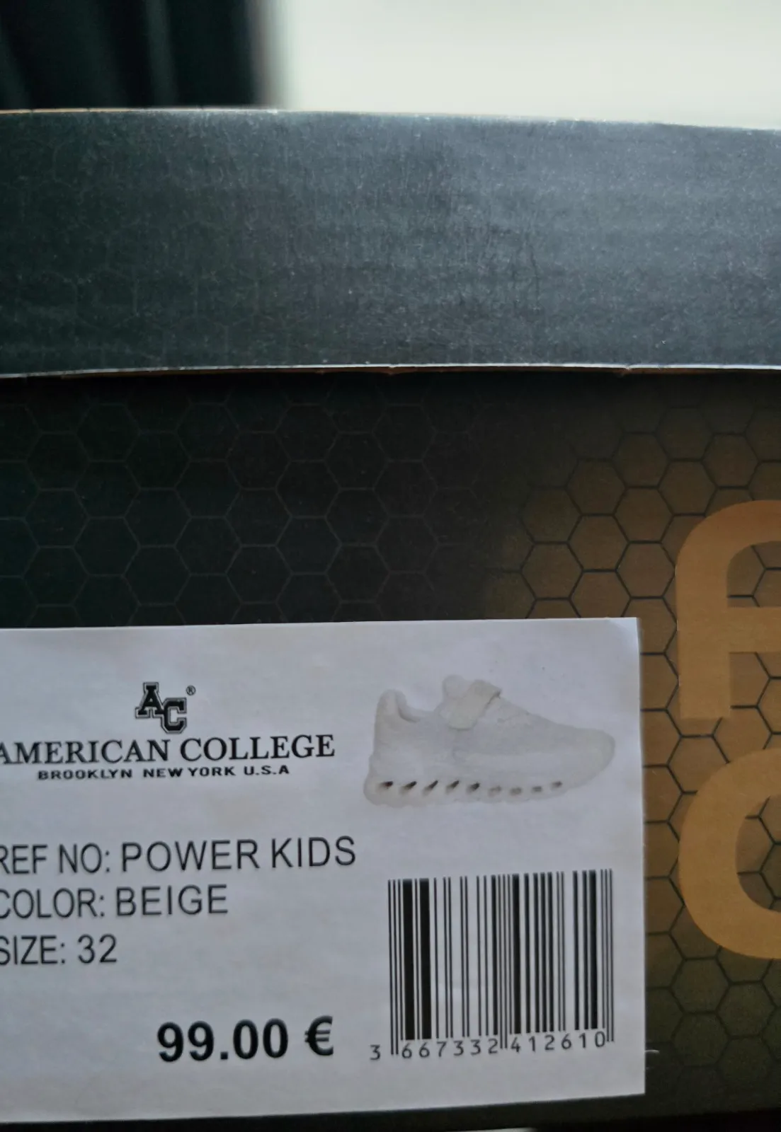 Baskets american college taille 32 beige  – American college – taille EU 32 9