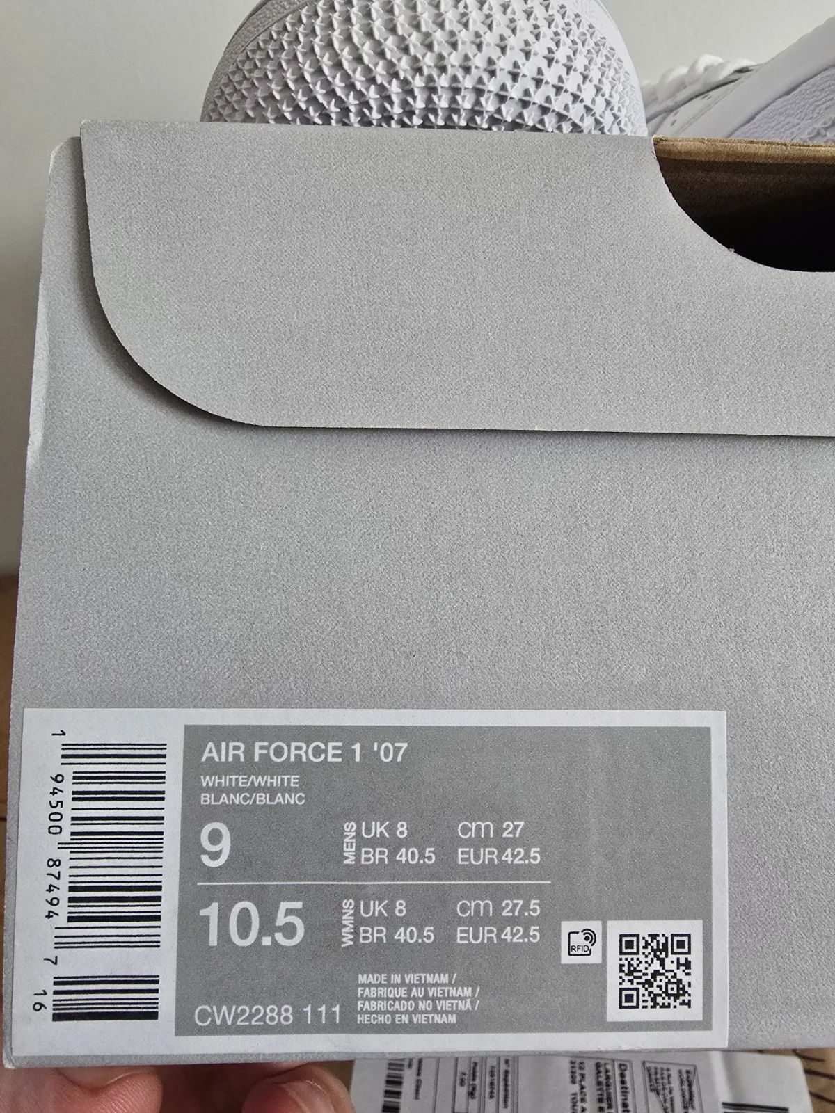 Baskets air force one 1.07 taille 42.5 – Nike – taille EU 42 8