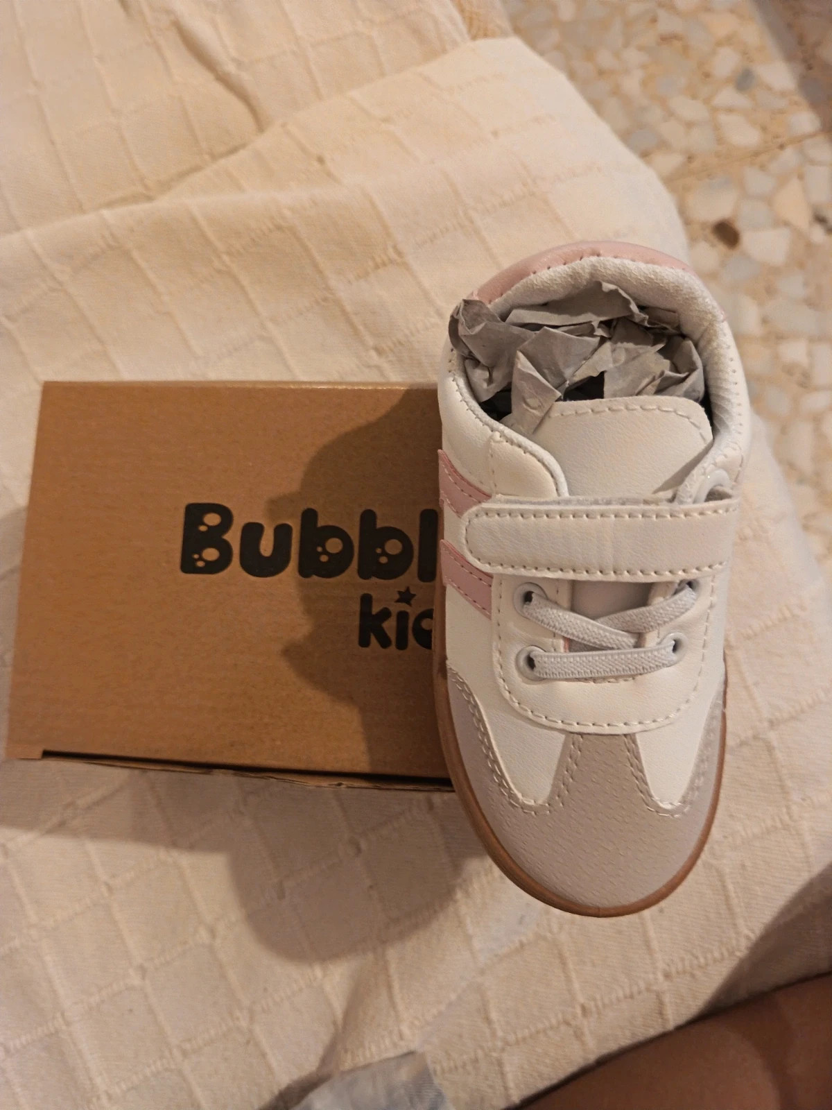 Deportivas niña Bubble kids blanco y rosa talla 28 – Bubble Kids – taille 28 2