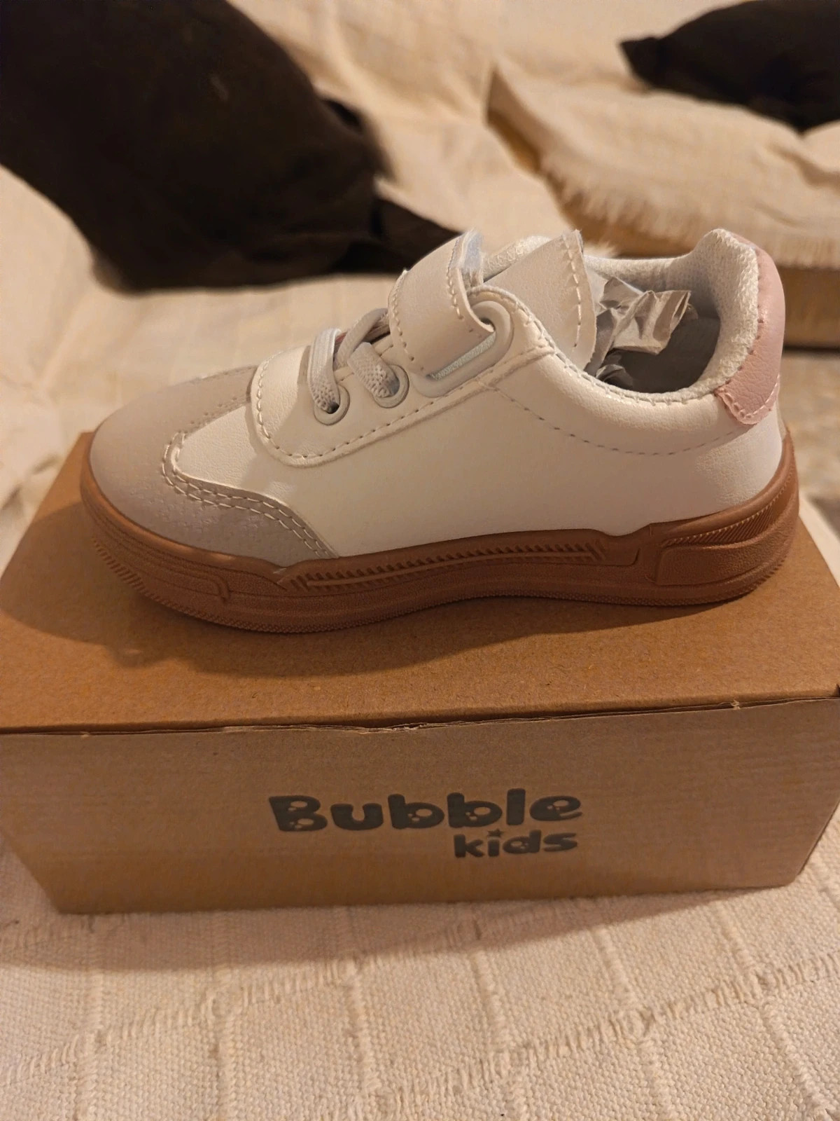 Deportivas niña Bubble kids blanco y rosa talla 28 – Bubble Kids – taille 28 3