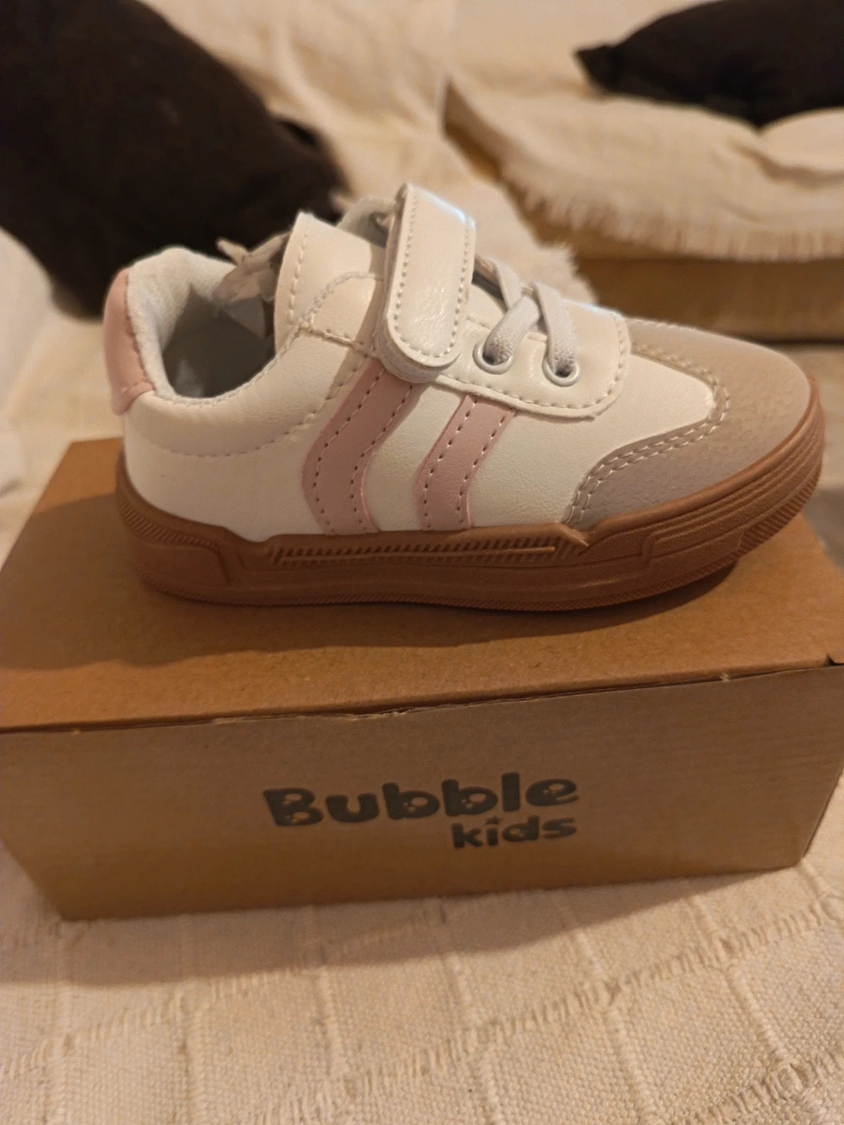 Deportivas niña Bubble kids blanco y rosa talla 28 – Bubble Kids – taille 28 4