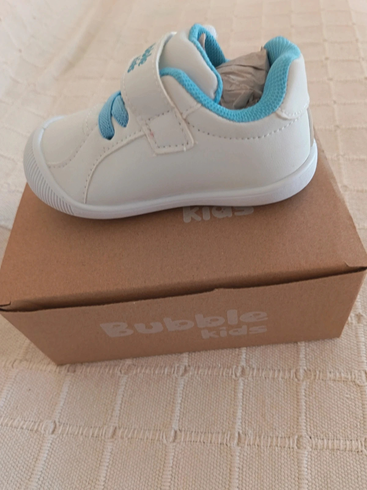Zapatillas BeBé Bubble Kids Blancas y Azules - Dinosaurio / Marinero Talla 22) – Bubble Kids – taille 22 4