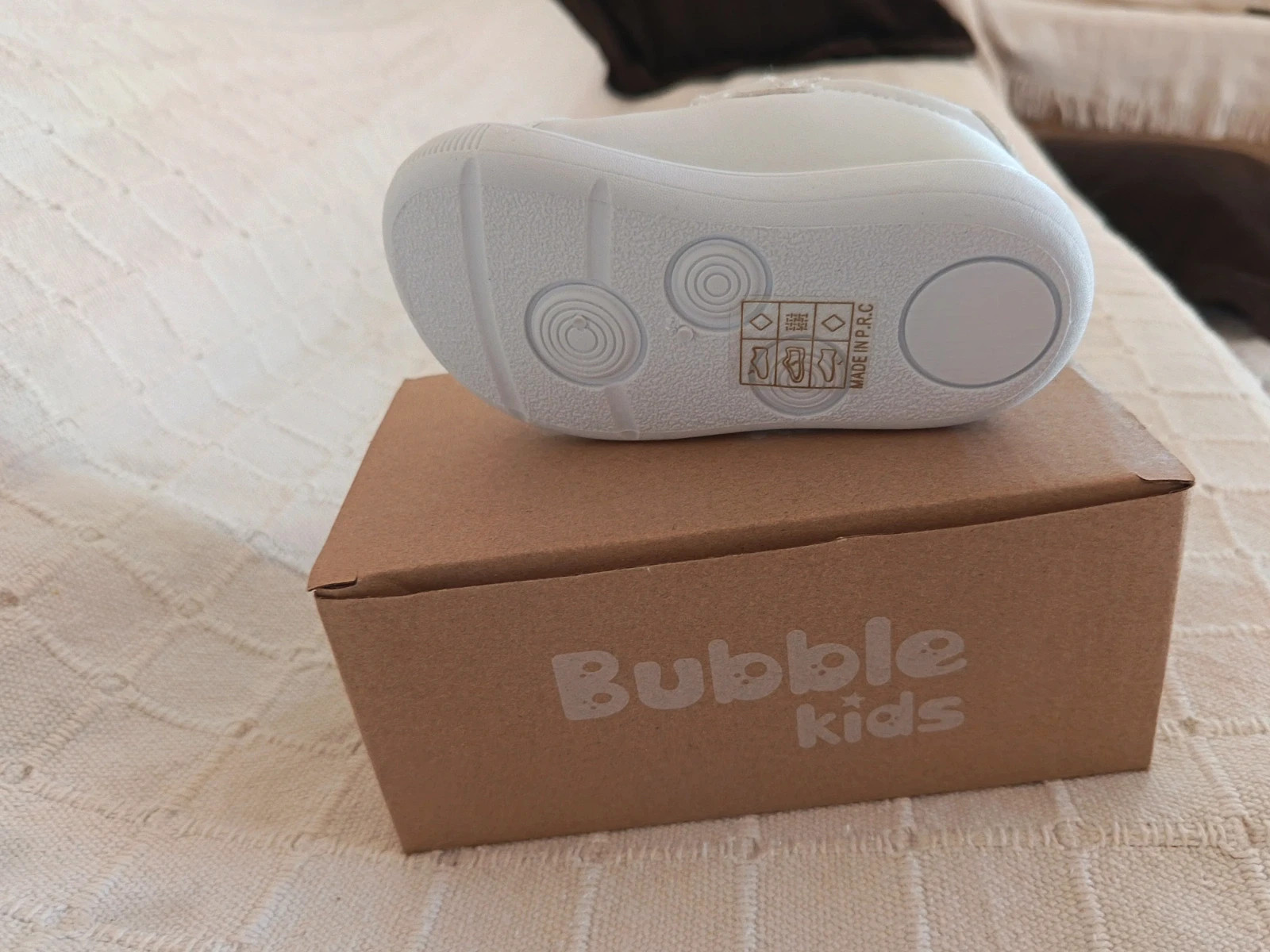Zapatillas BeBé Bubble Kids Blancas y Azules - Dinosaurio / Marinero Talla 22) – Bubble Kids – taille 22 5