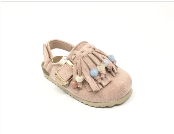 Zapatos bebé niña bubble kids rosa con flecos y cuentas Nuevos Talla 23 – Bubble Kids – taille 23 2