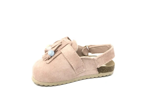 Zapatos bebé niña bubble kids rosa con flecos y cuentas Nuevos Talla 23 – Bubble Kids – taille 23 3