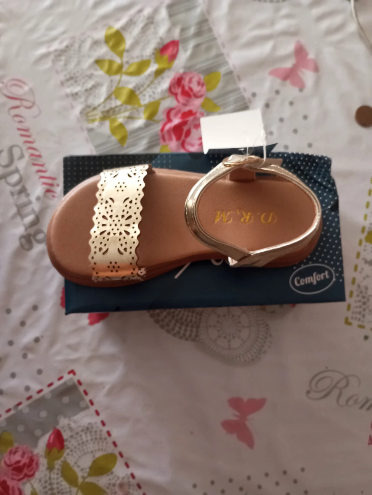Sandalias niña doradas Memory Foam cómodas Talla 26 – DMR – taille 26 3