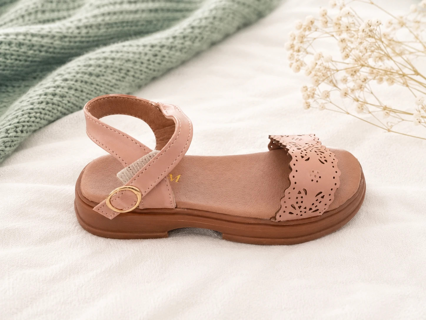 talla 27 Sandalias niña rosa palo con plantilla Memory Foam Nuevas