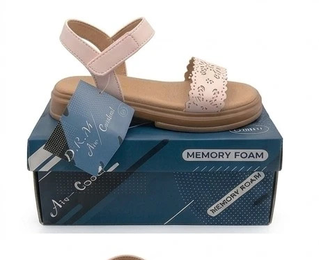 Sandalias Rosa Palo Niña con Velcro (Memory Foam) talla 28 – DRM – taille 28 3