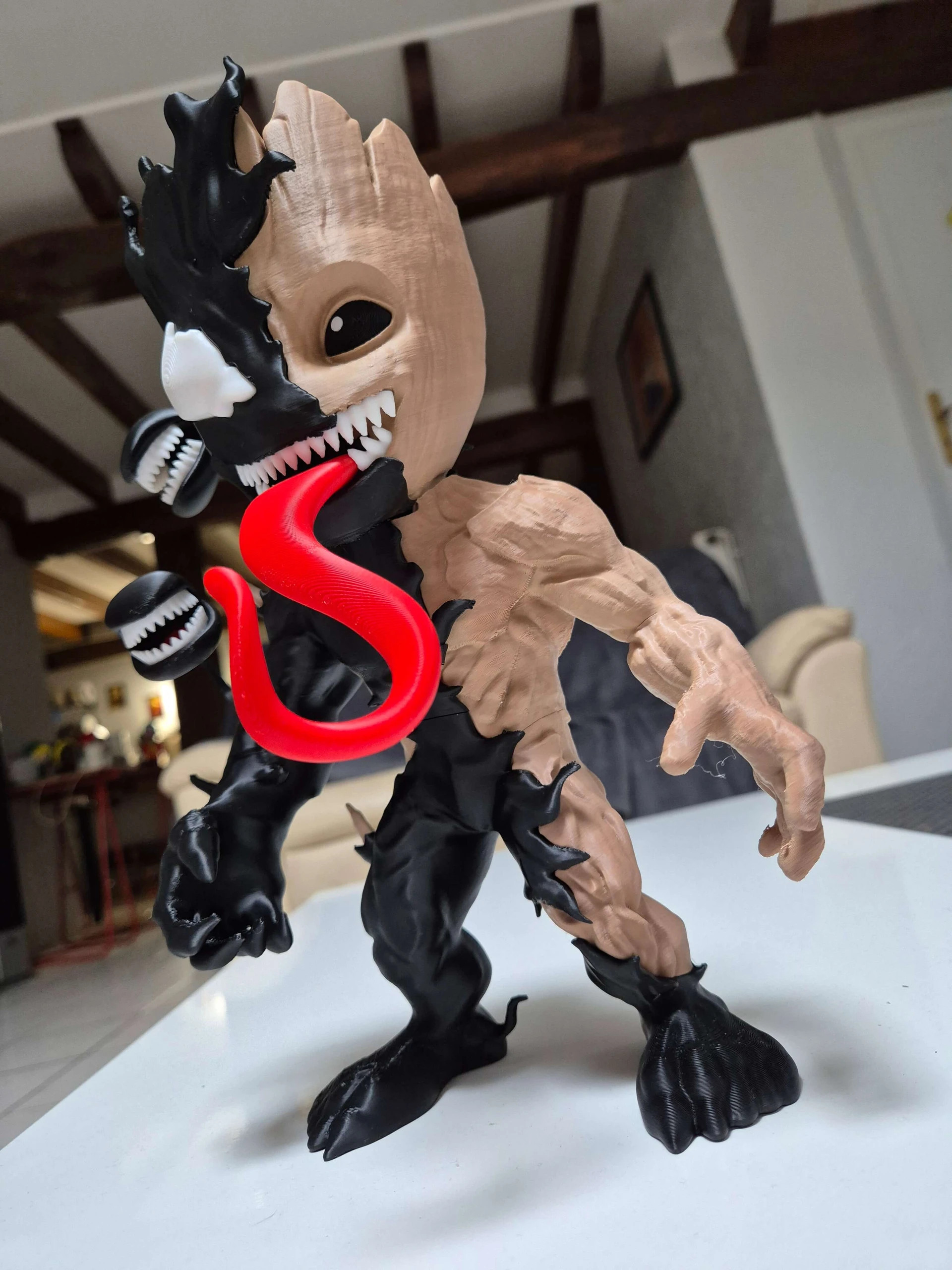 Figurine Venom Groot imprimée en 3D – 28 cm – taille Taille unique 3