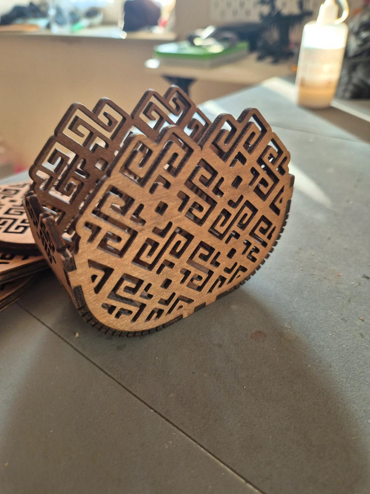 Sous-verres en bois ( tilleul ) 5