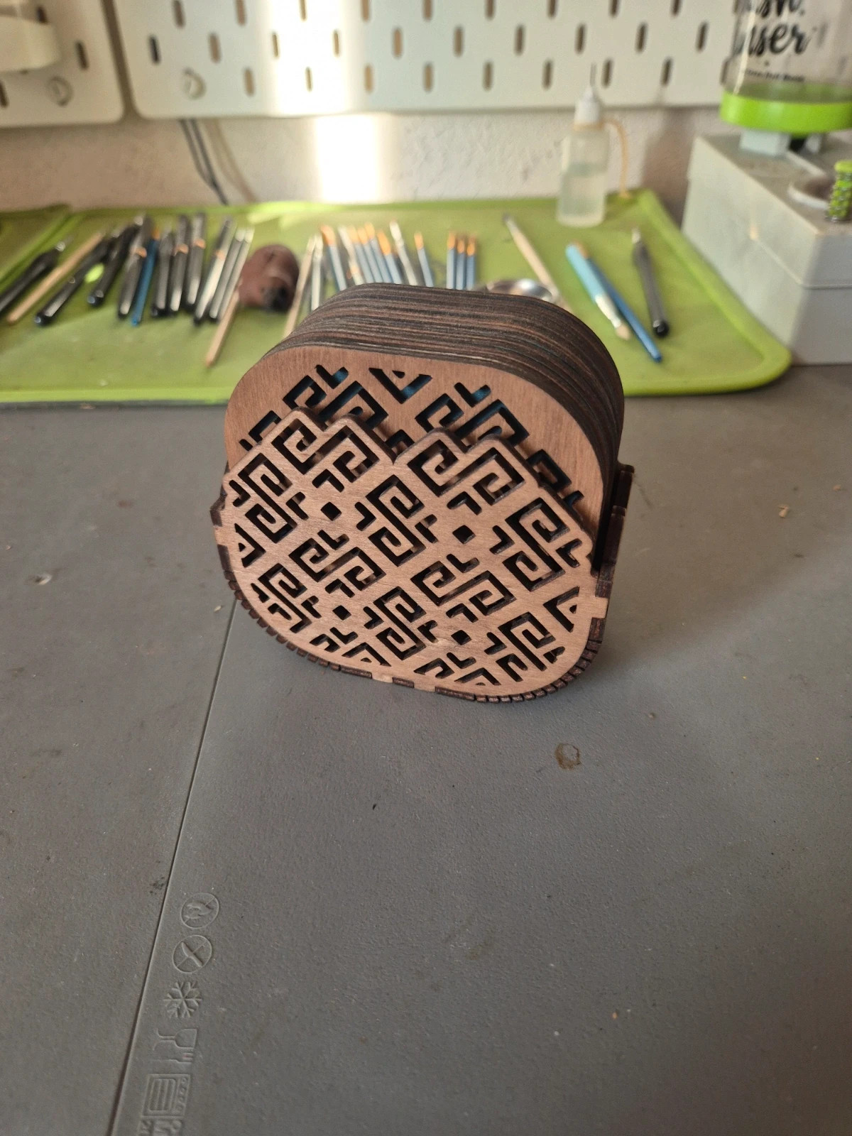 Sous-verres en bois ( tilleul ) 2
