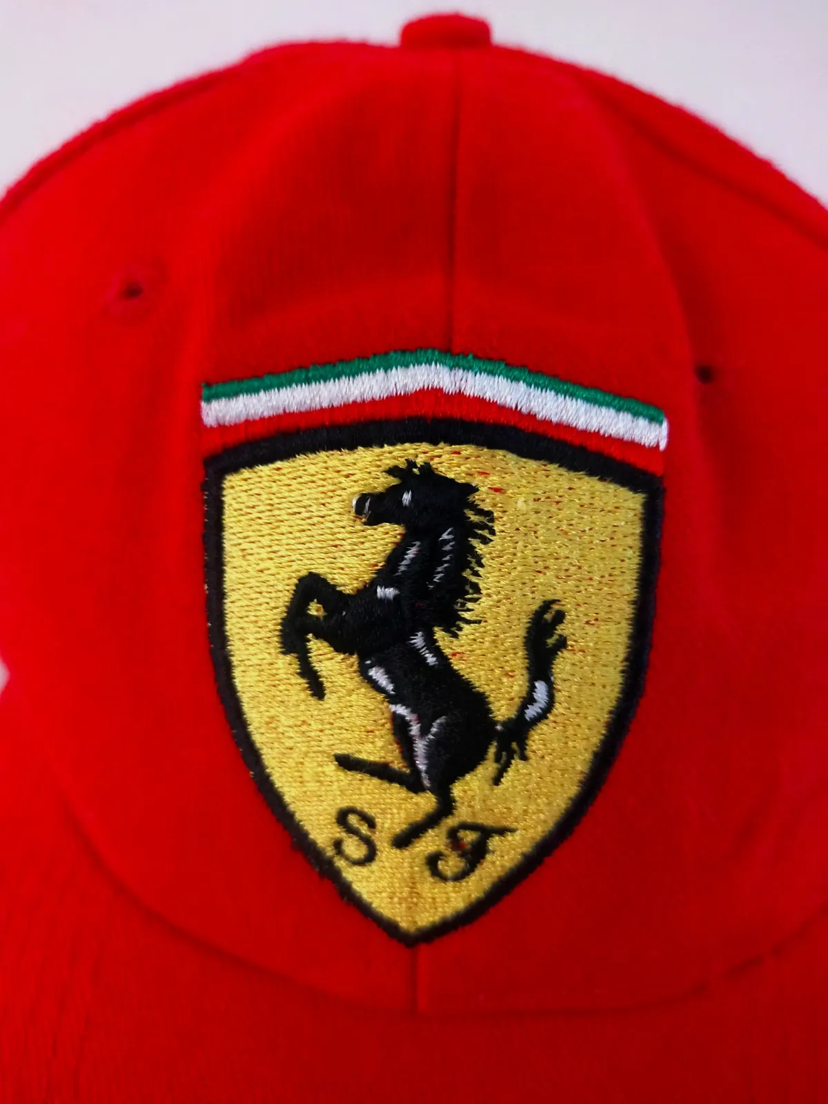 Casquette Officielle Ferrari vintage 90s laine, acrylique logo brodé  – Ferrari – taille Taille unique 3