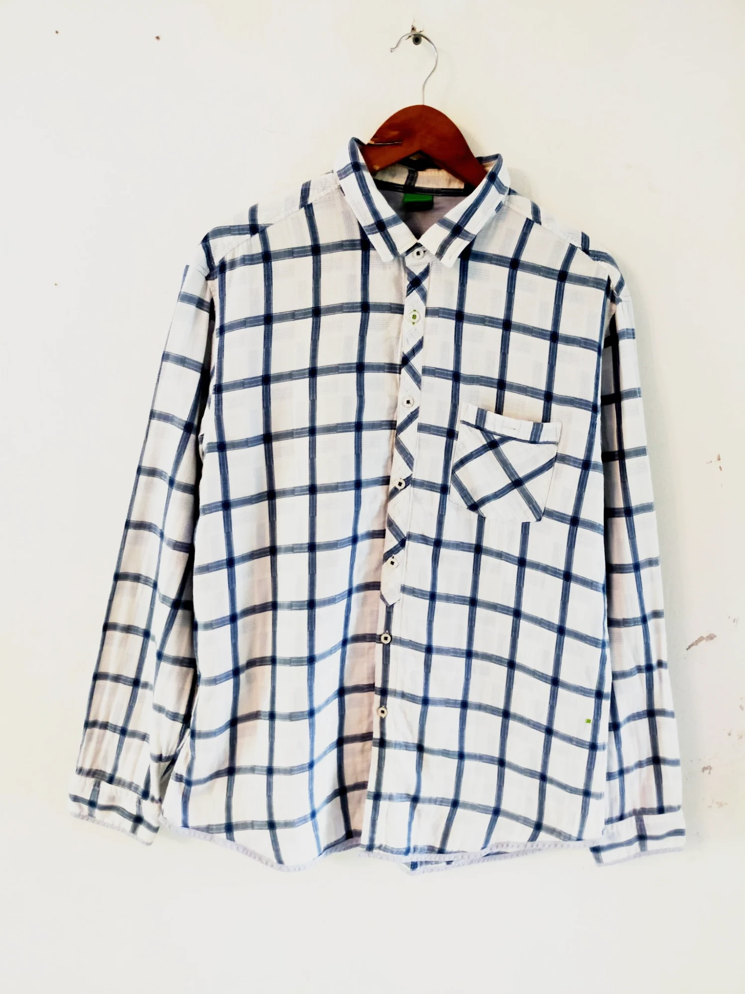 Chemise authentique Hugo Boss green block Carreaux xxl