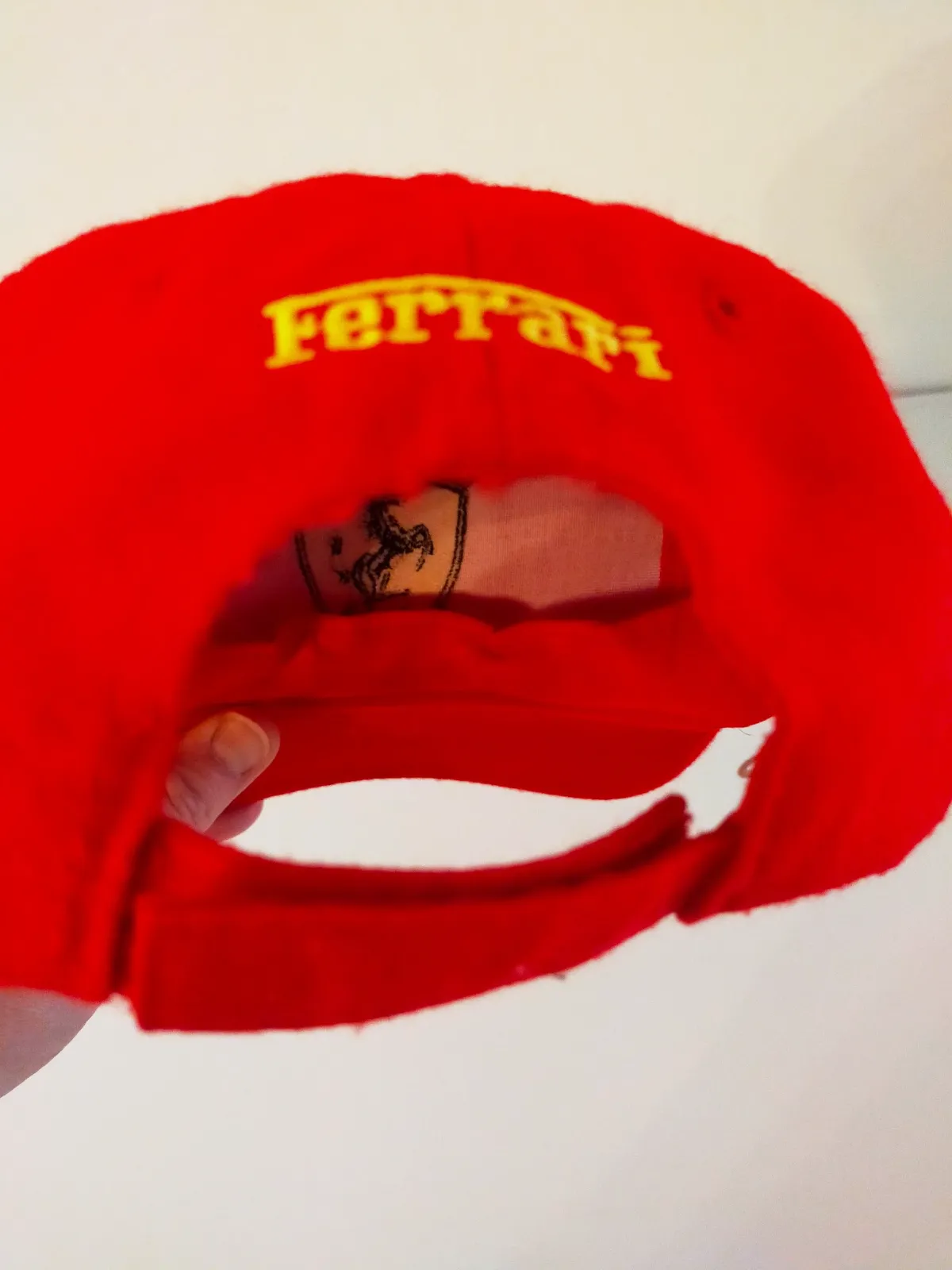 Casquette Officielle Ferrari vintage 90s laine, acrylique logo brodé  – Ferrari – taille Taille unique 6